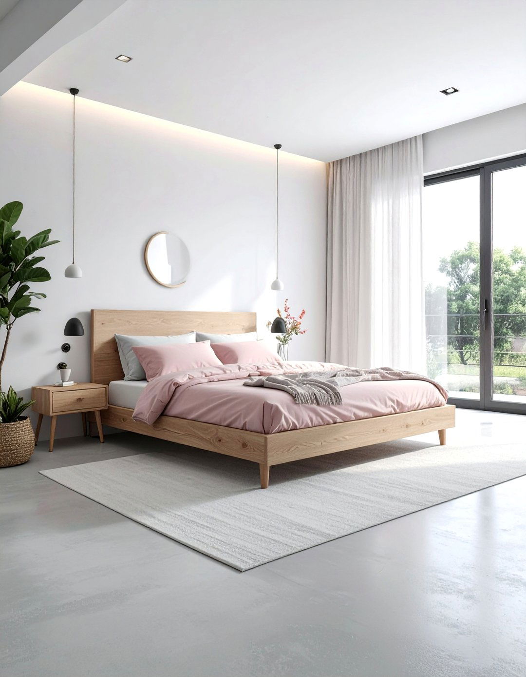 Light Gray Concrete Floor Bedroom - 20 Concrete Floor Bedroom Ideas for a Sleek Look