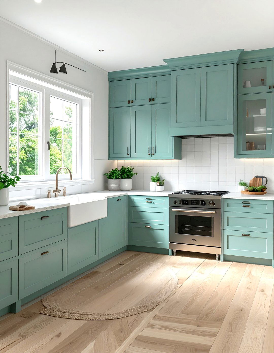 Light and Airy Soft Teal Hues - 20 Teal and White Kitchen Design Ideas for a Fresh Look