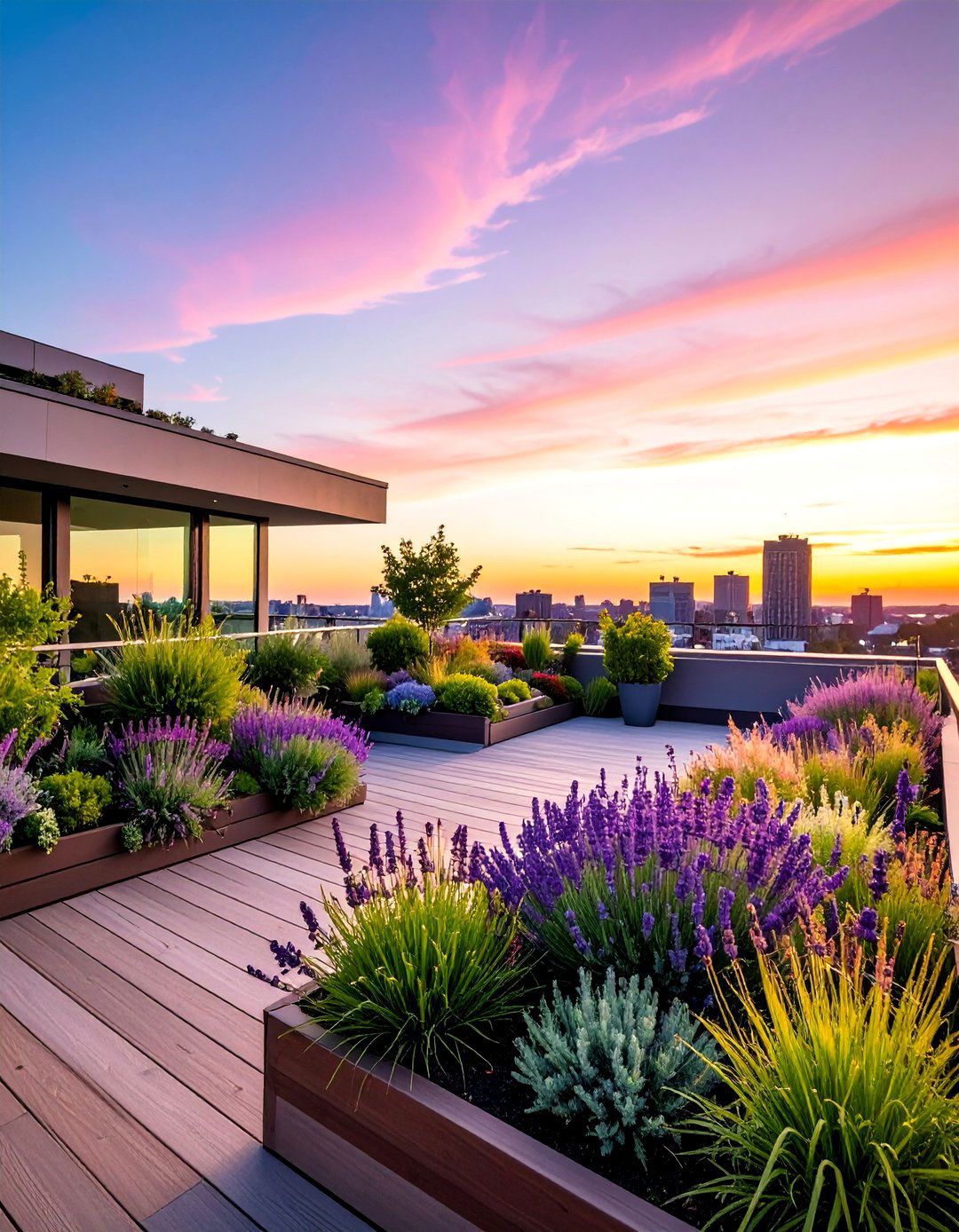 Low Maintenance Rooftop Deck Plants - 40 Rooftop Deck Ideas for Stunning Urban Outdoor Spaces