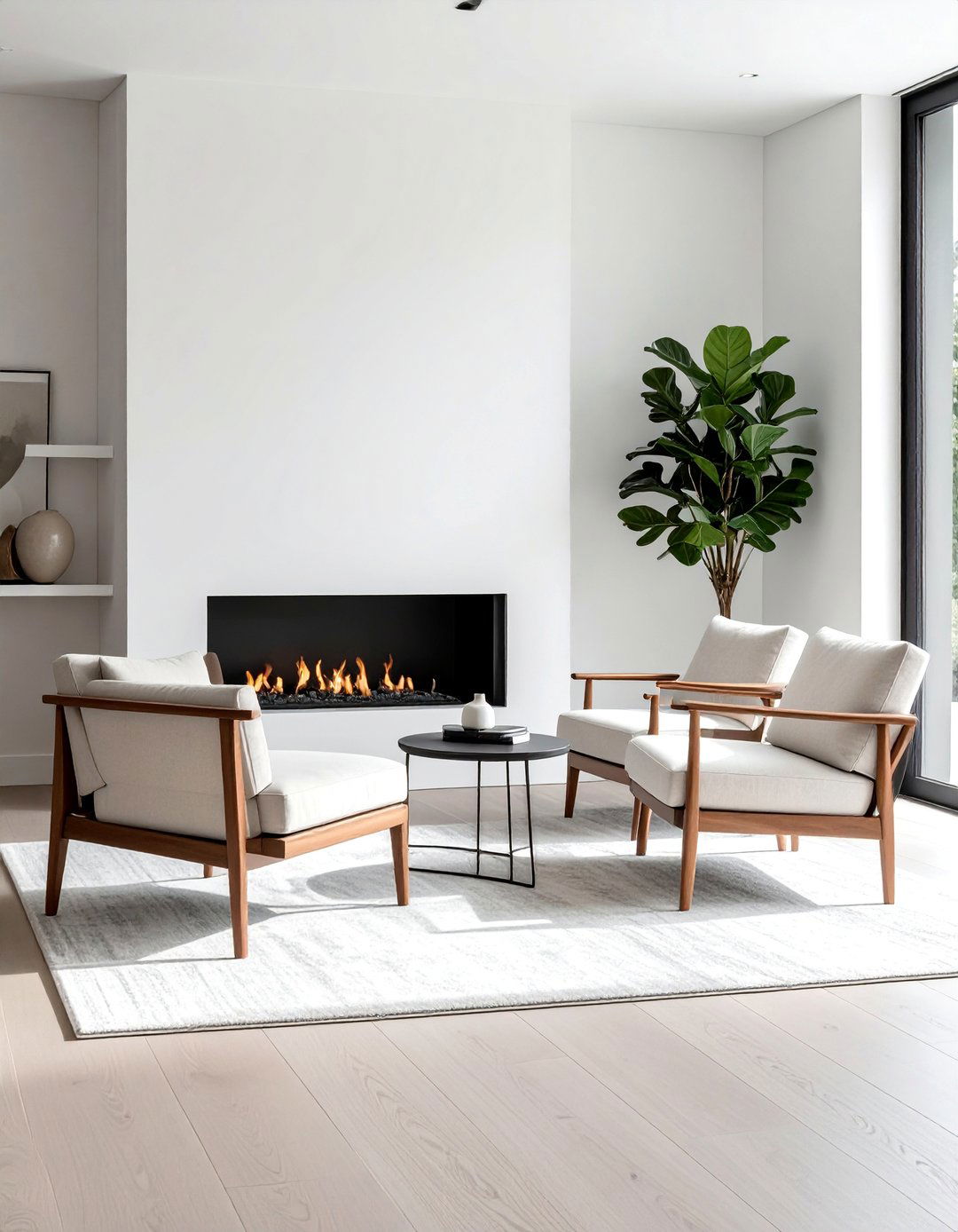 Low Profile Modern Lounge Chairs - 20 Cozy Chairs in Front of Fireplace Ideas for Your Home