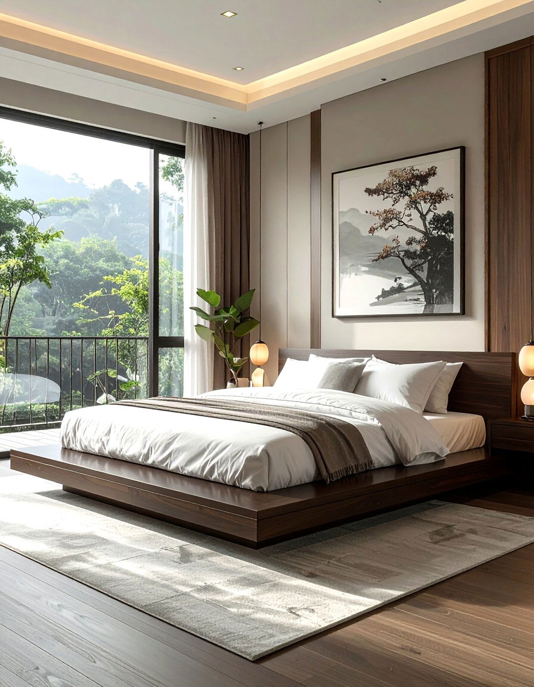 Low Profile Platform Bed for an Asian Bedroom - 20 Asian Bedroom Ideas for a Serene and Stylish Space