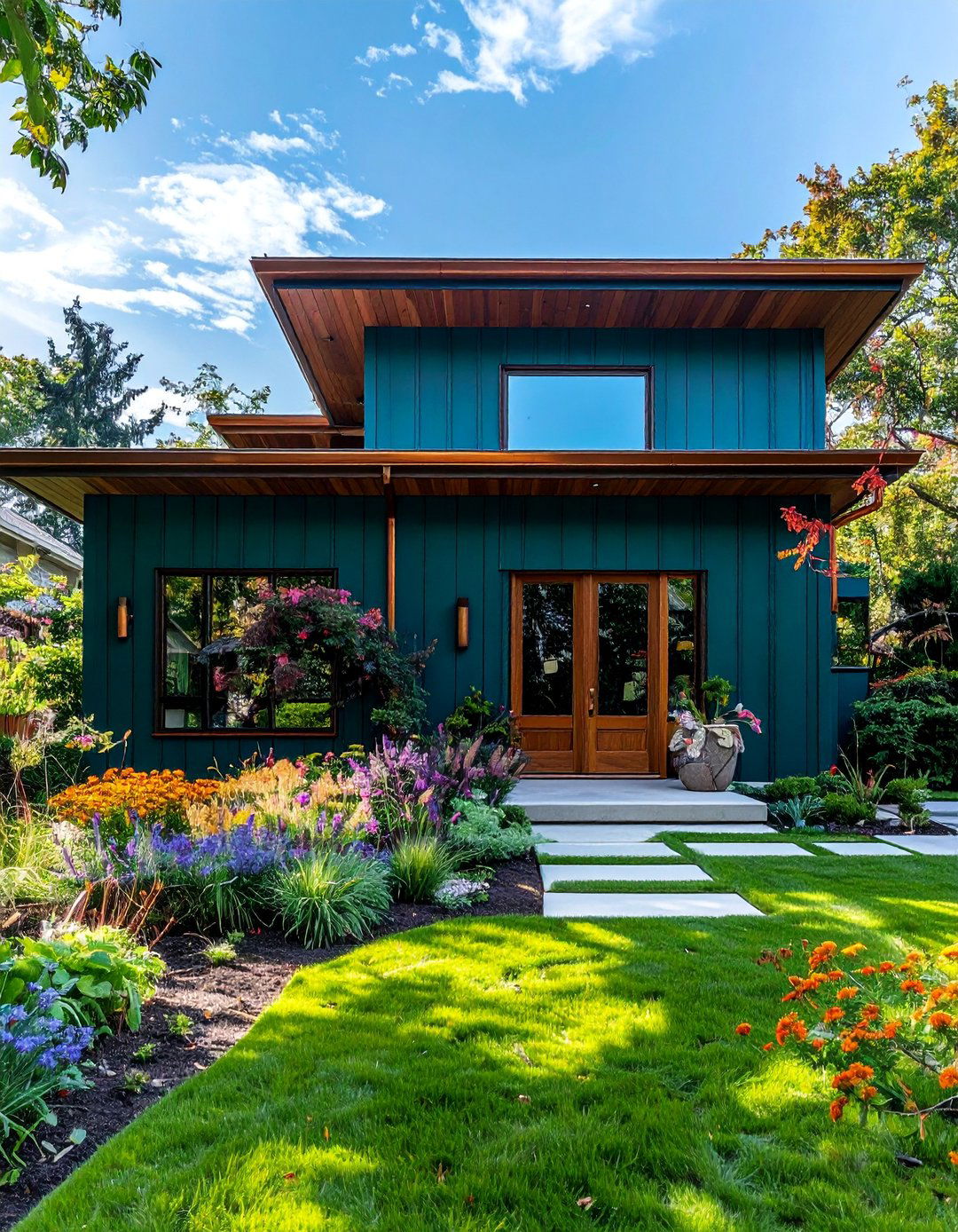 Luxurious Deep Teal House Siding Colors - 25 House Siding Colors to Transform Your Home's Exterior