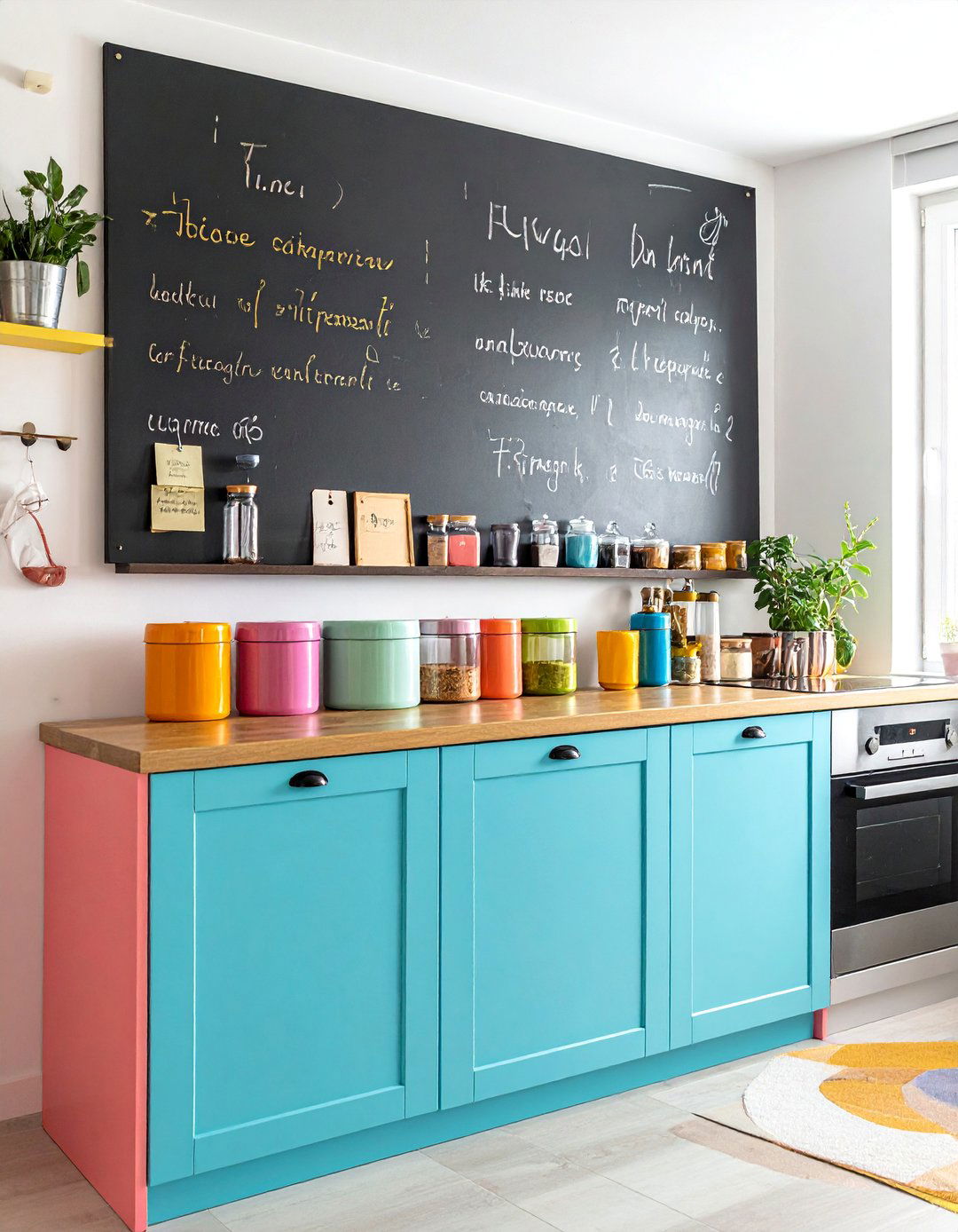 Magnetic Chalkboard Panel Spice Rack - 40 Creative Spice Rack Ideas for Organized Kitchens