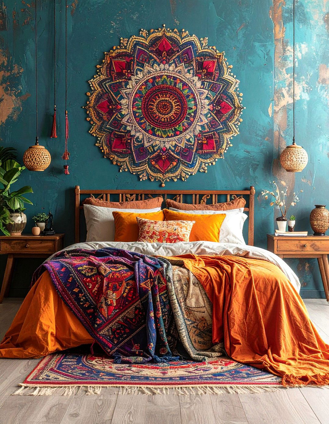 Mandala Pattern Textiles - 25 Hippie Bedroom Ideas for a Bohemian Retreat