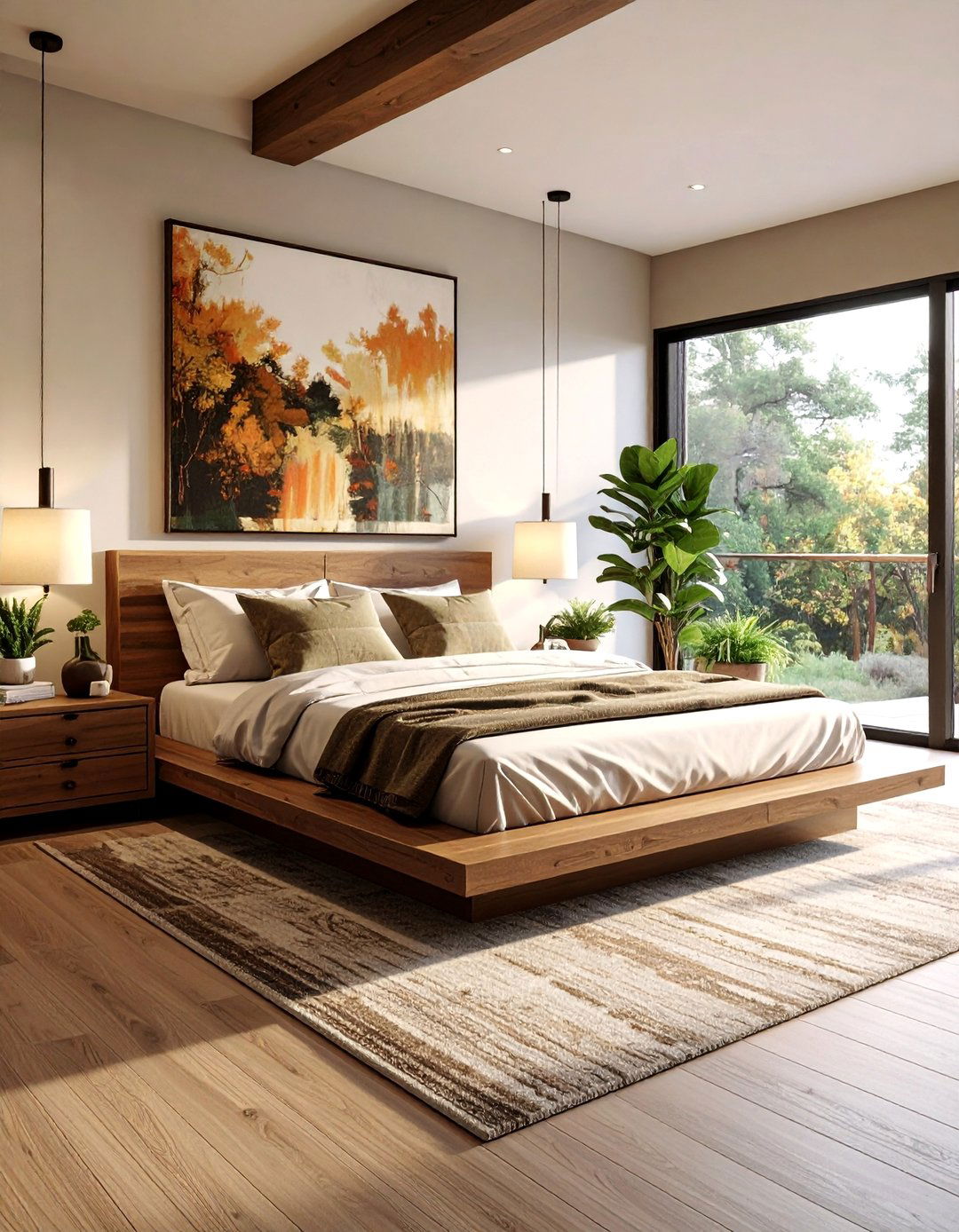 Master Bedroom Retreats with Low Platform Beds - 15 Prairie-style Interior Design Ideas for a Serene Home