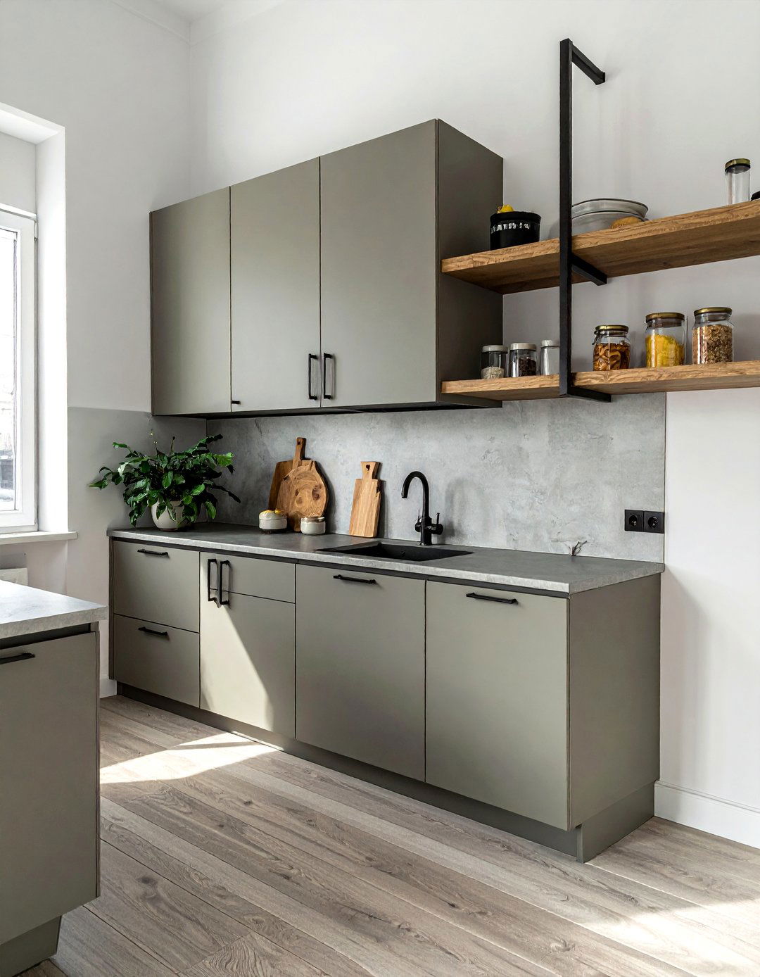 Matte Finish Taupe Kitchen Cabinets - 25 Stunning Taupe Kitchen Cabinet Design Ideas