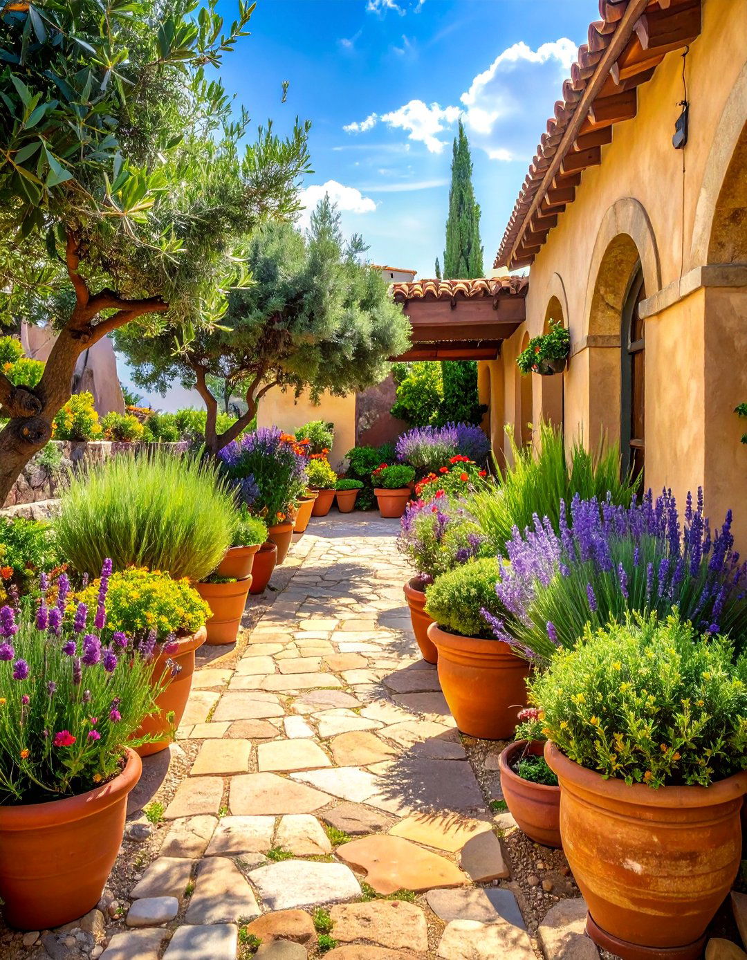 Mediterranean Herb Garden Oasis - 25 Aesthetic Garden Ideas for a Beautiful Outdoor Space