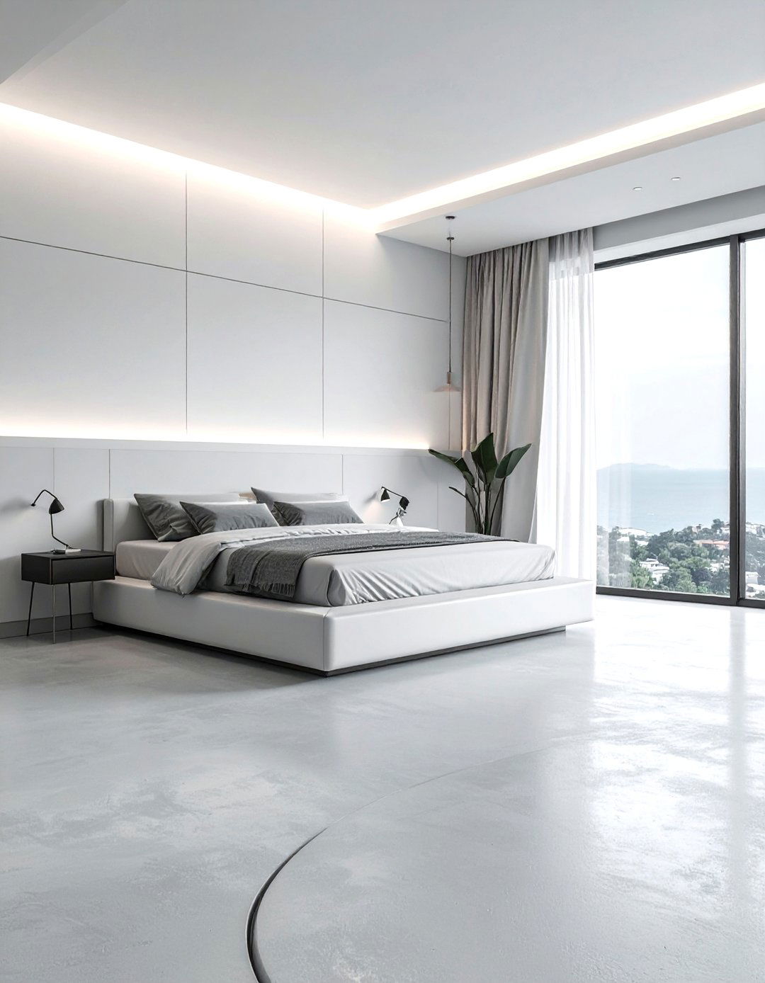 Microcement Concrete Floor Bedroom - 20 Concrete Floor Bedroom Ideas for a Sleek Look