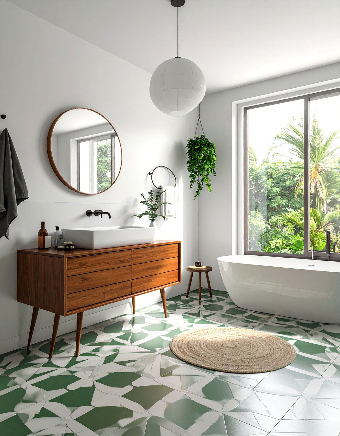Mid Century Modern Aesthetic Bathroom - 20 Aesthetic Bathroom Ideas for a Stylish Space