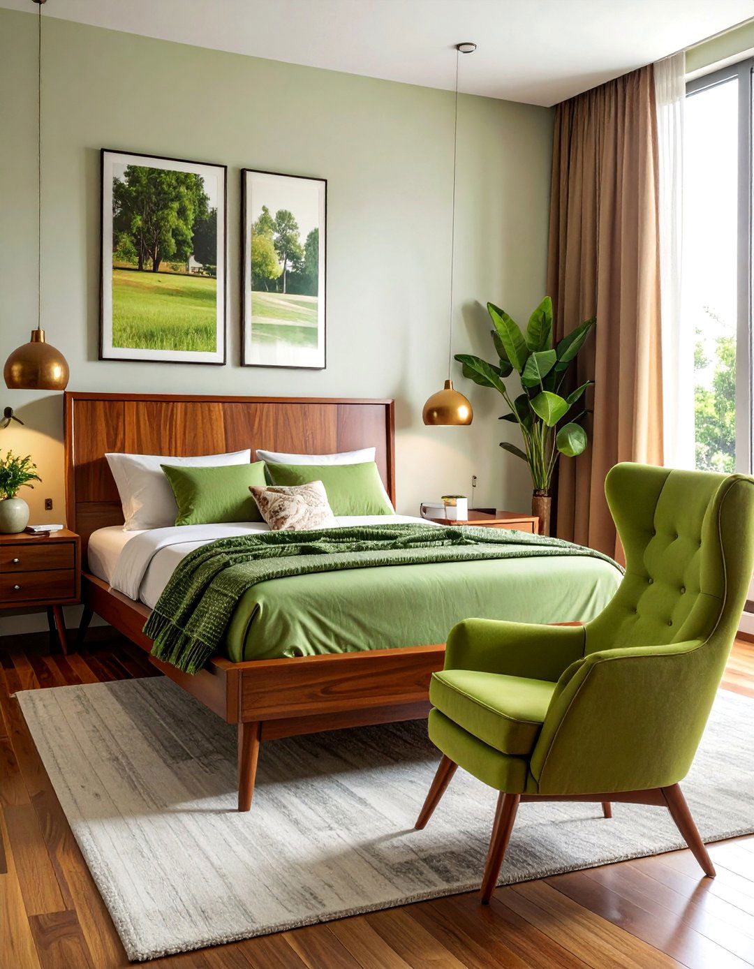 20 Green and Brown Bedroom Ideas for a Natural Look