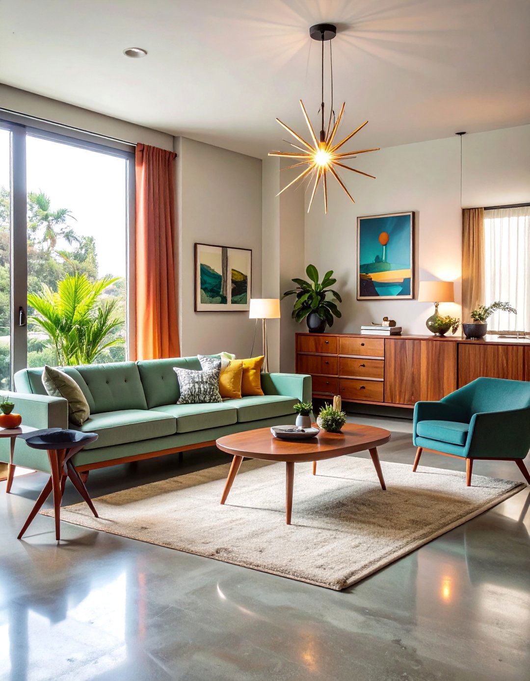 20 Concrete Floor Living Room Ideas for Modern Homes
