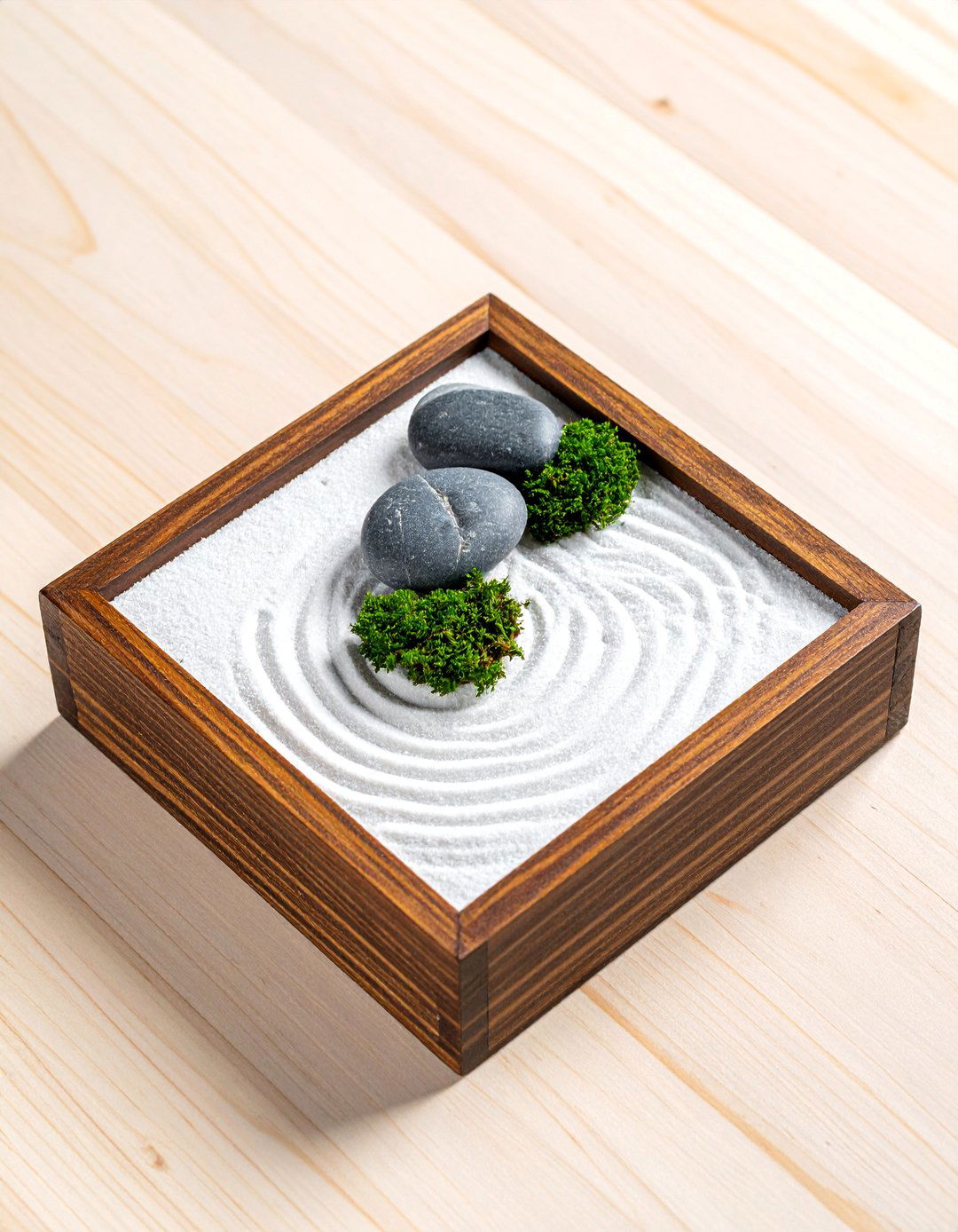Miniature Raked Sand Zen Garden Box - 20 Small Zen Garden Ideas for a Peaceful Outdoor Retreat