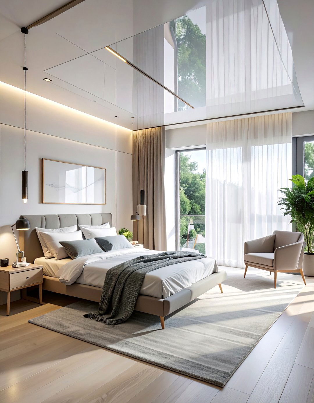 Minimalist Acrylic Bedroom Mirror Ceiling - 20 Mirror on Ceiling Above Bed Ideas for a Luxurious Touch