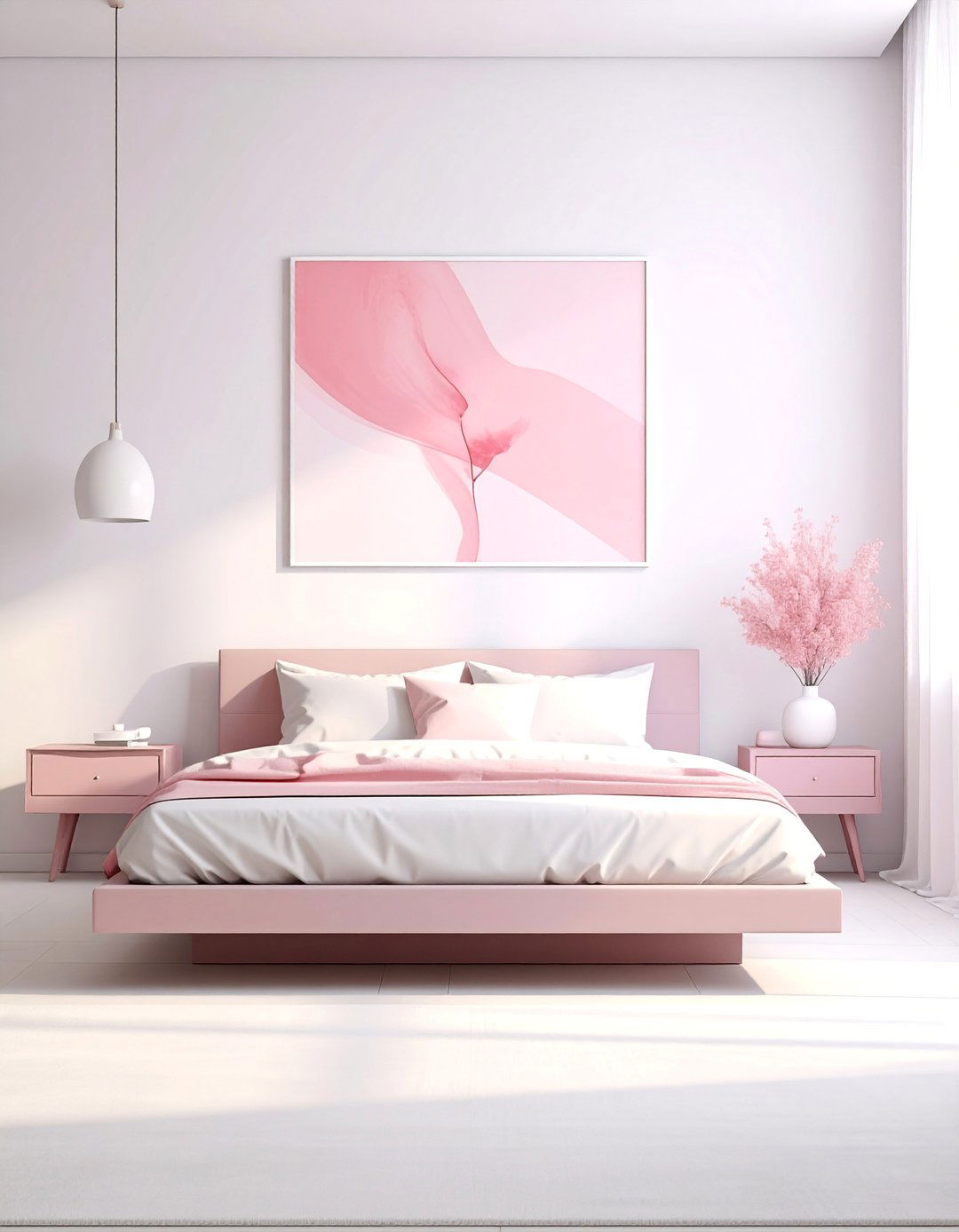 Minimalist Blush Pink Design - 15 Blush Pink Bedroom Ideas for a Soft and Romantic Space