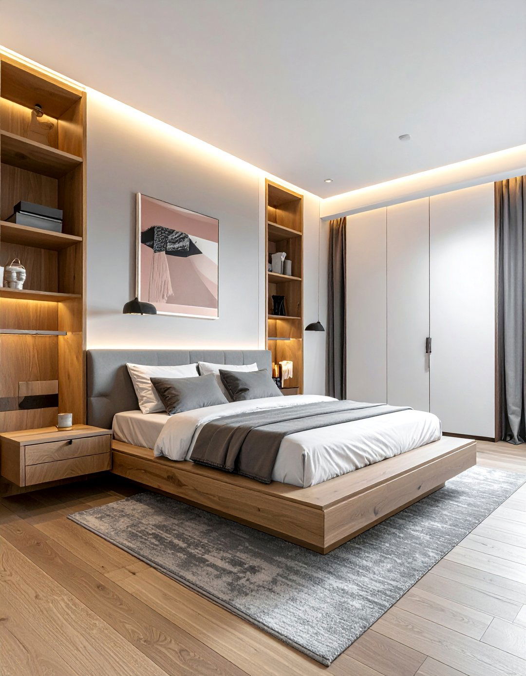 Minimalist Design with Concealed Storage - 20 Dreamy Bedroom Design Ideas for a Relaxing Space