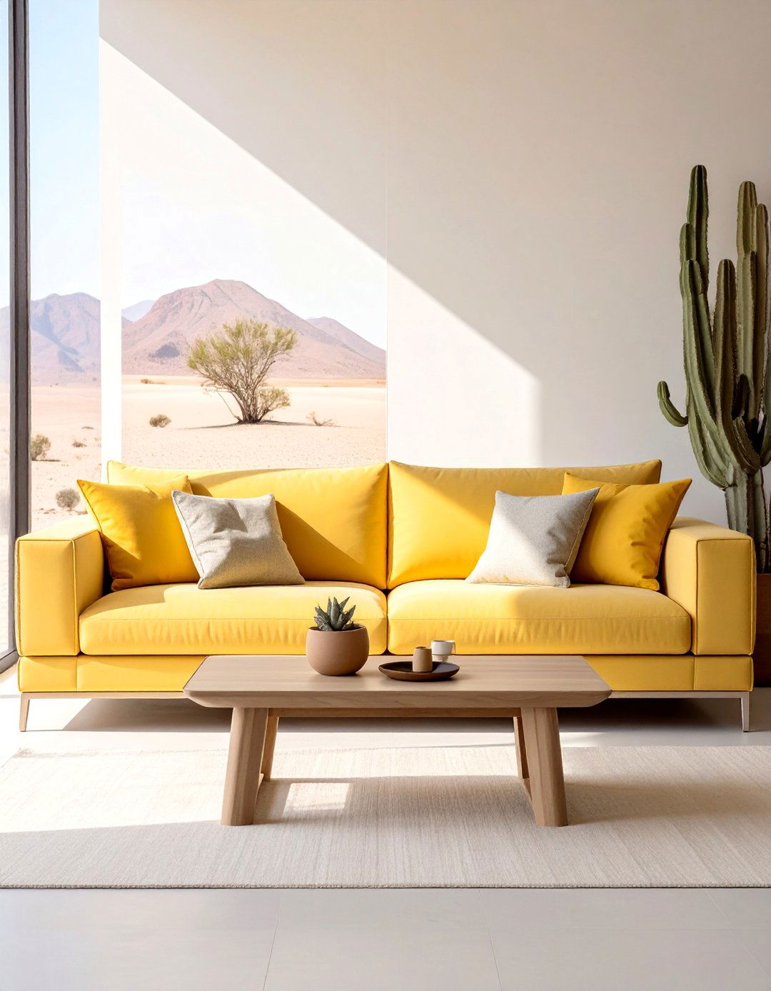 Minimalist Furniture with Clean Lines - 20 Desert-Themed Room Ideas for a Unique Aesthetic