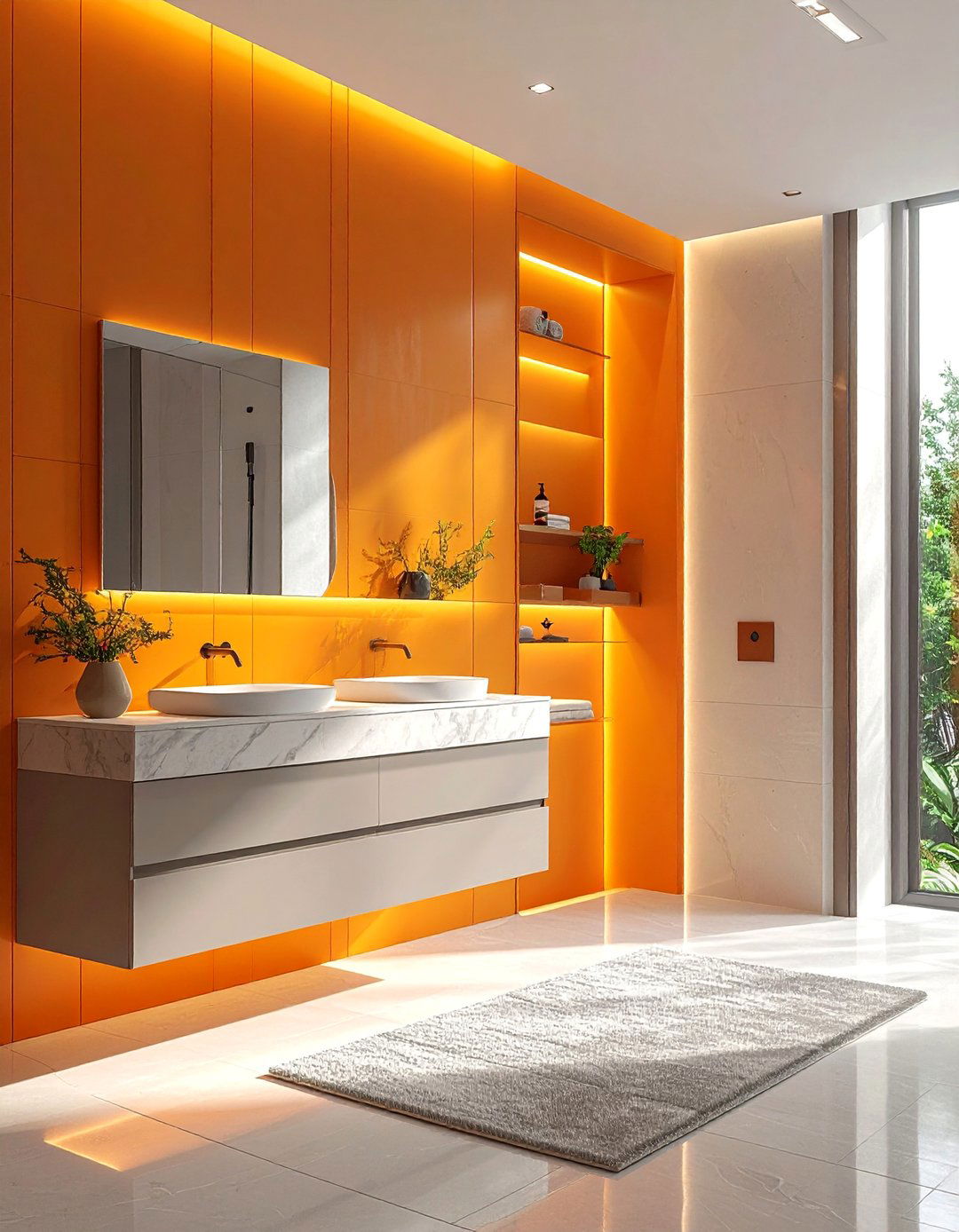 Minimalist Storage Solutions - 30 Open Concept Bathroom Ideas for Modern Homes