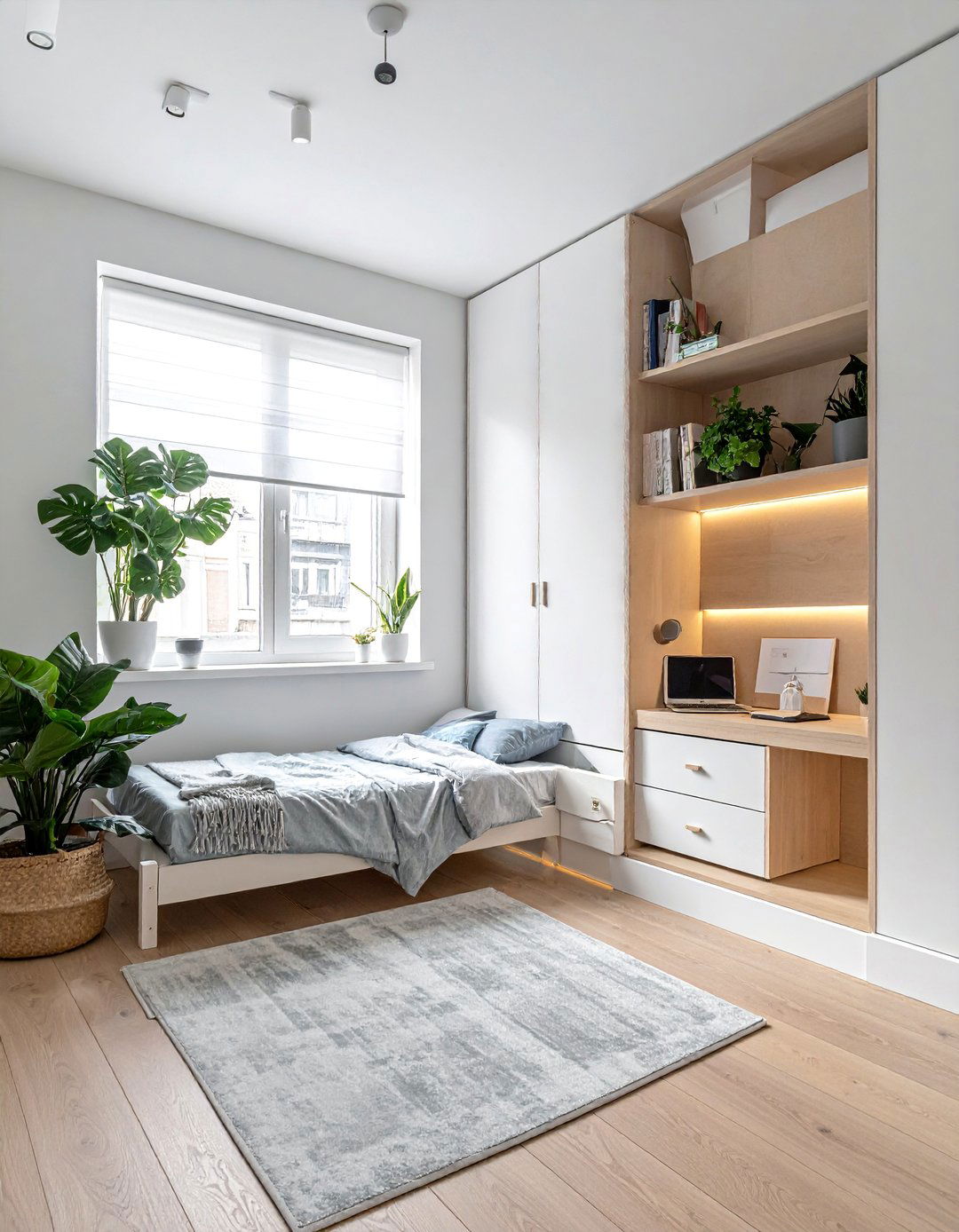 Minimalist Study Sanctuary - 40 Teenage Boy Bedroom Ideas for a Cool and Functional Space