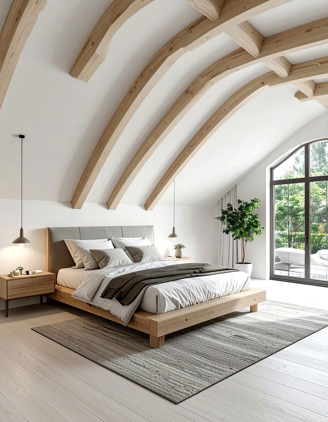 Minimalist Thin Vaulted Ceiling Beams - 20 Vaulted Ceiling With Beams Ideas for a Dramatic Look