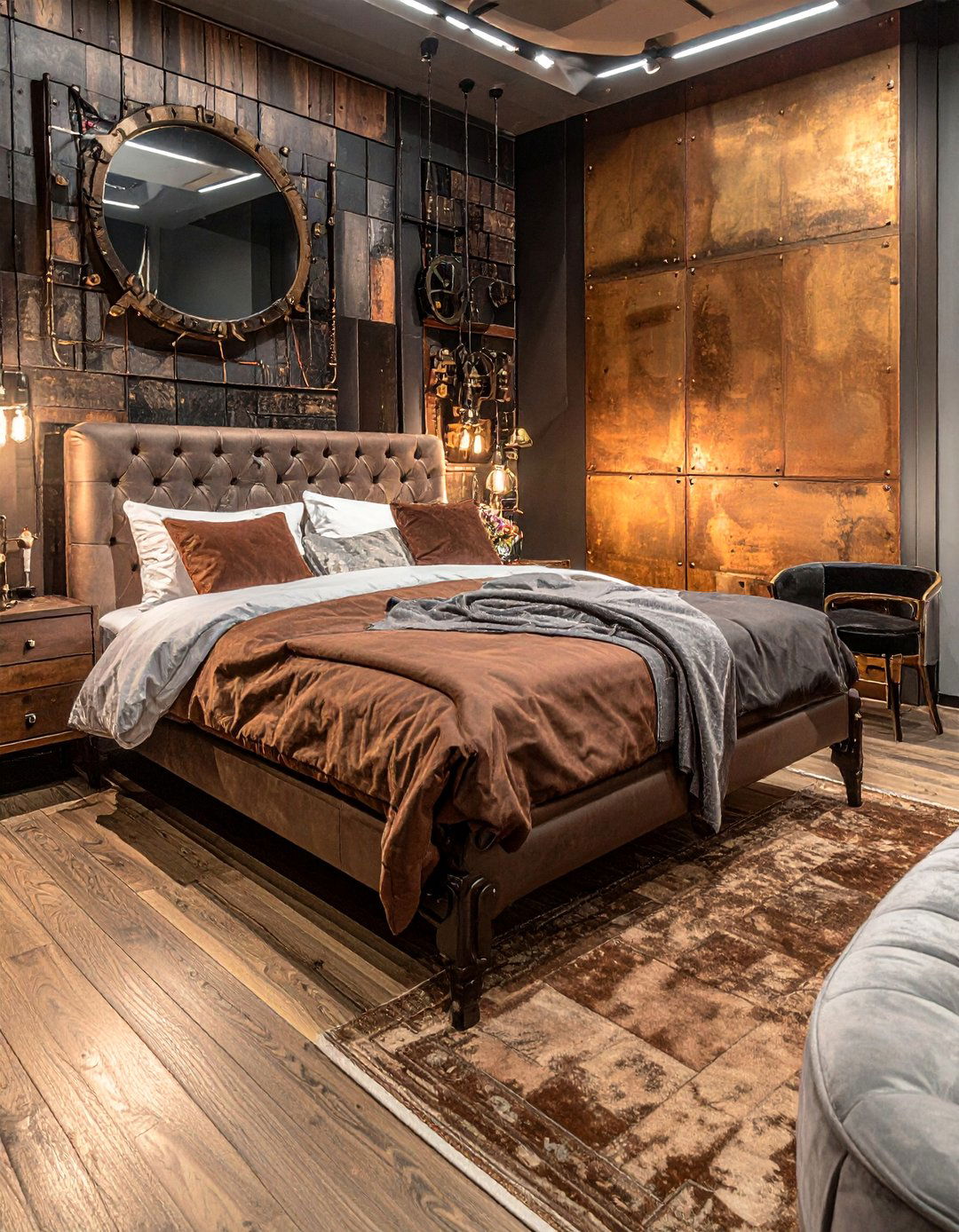 15 Steampunk Bedroom Ideas for a Unique Industrial Look