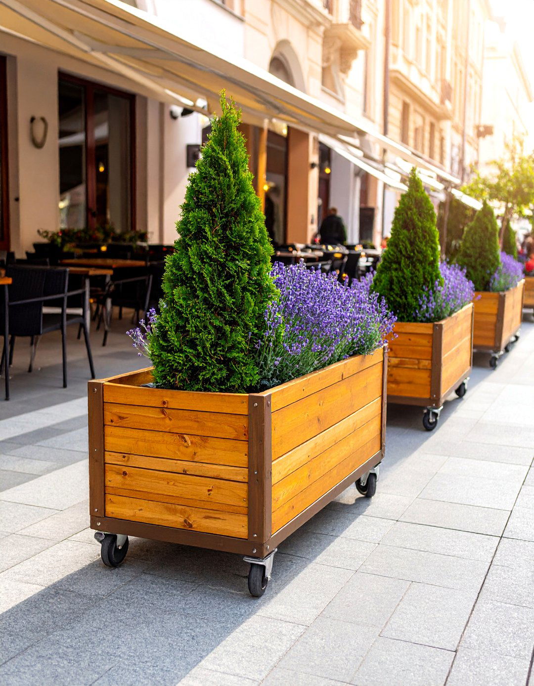 Mobile Street Planters on Wheels - 20 Street Planters to Beautify Your Neighborhood