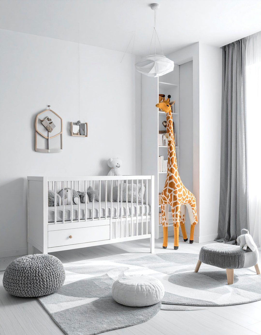 Modern Minimalist Giraffe Nursery - 15 Giraffe Nursery Ideas for a Fun and Whimsical Room