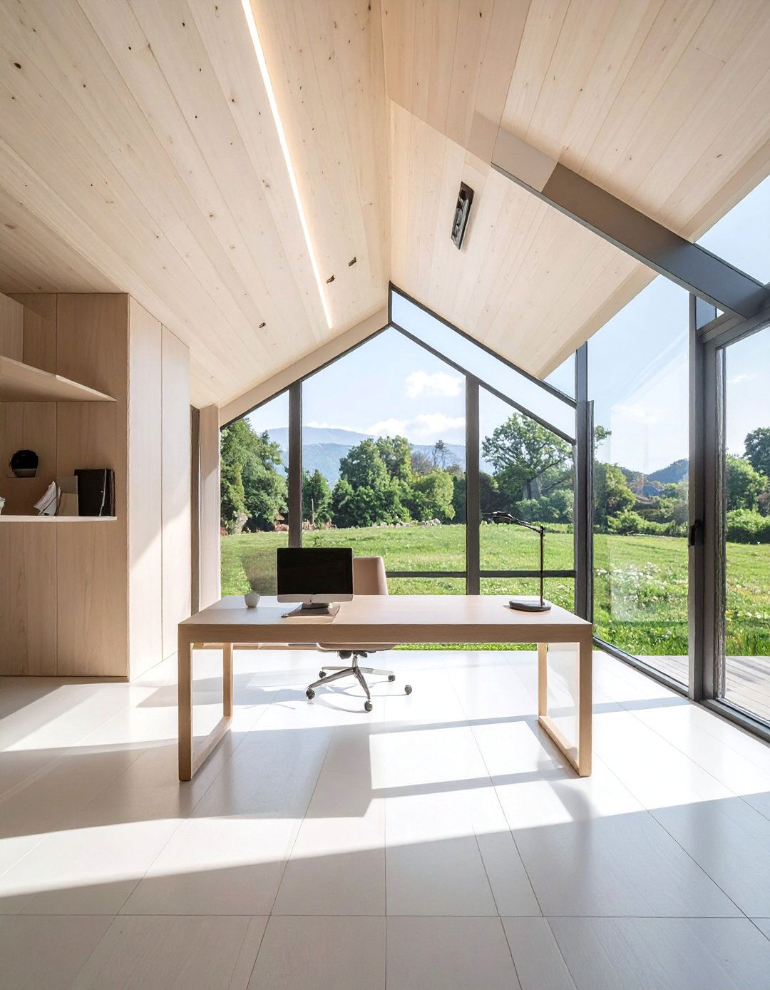 Modern Plywood Vaulted Ceiling - 40 Vaulted Ceiling Ideas for a Spacious Look