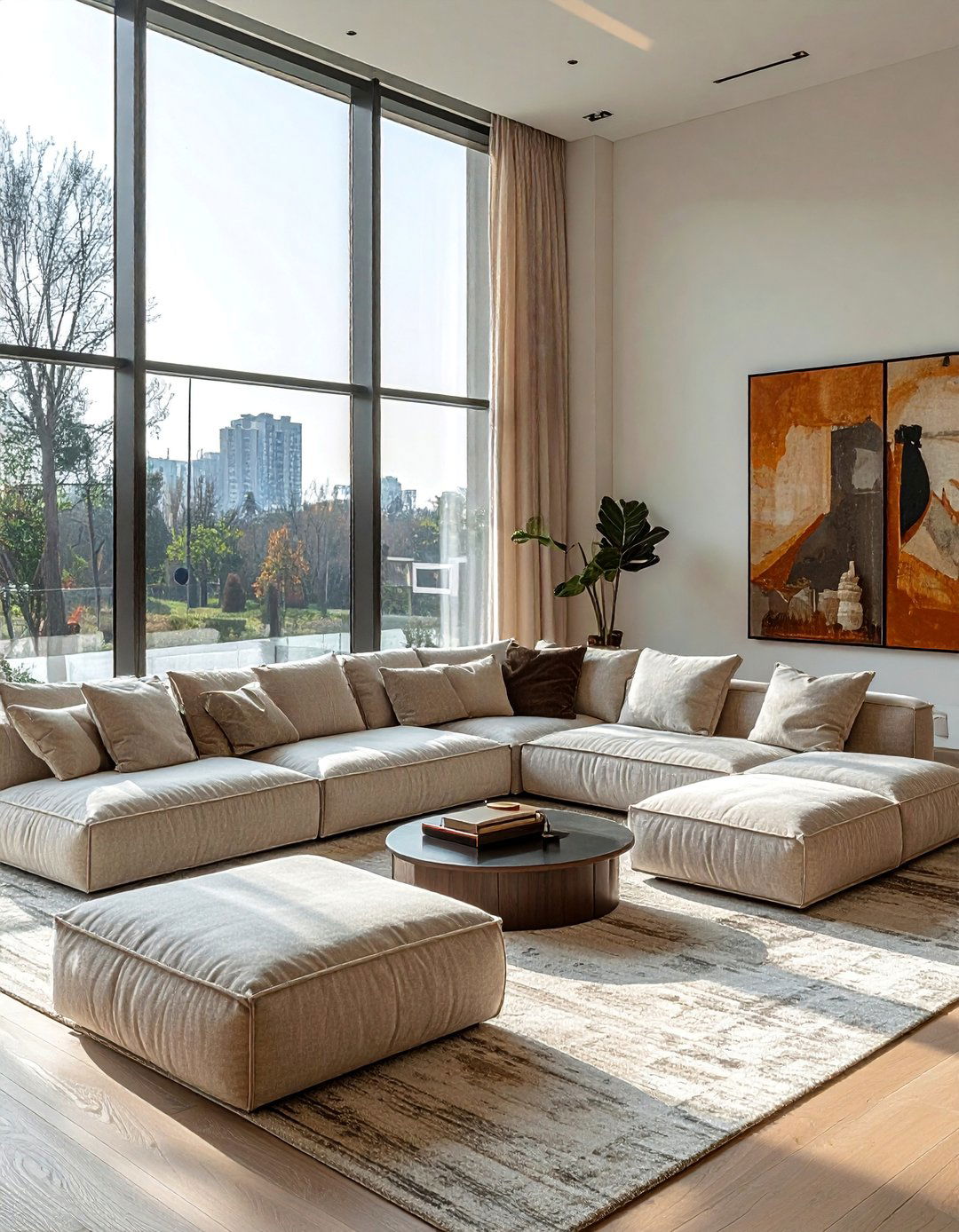 Modular Seating for Flexible Arrangements - 20 Couch in Front of Window Ideas for Bright Spaces