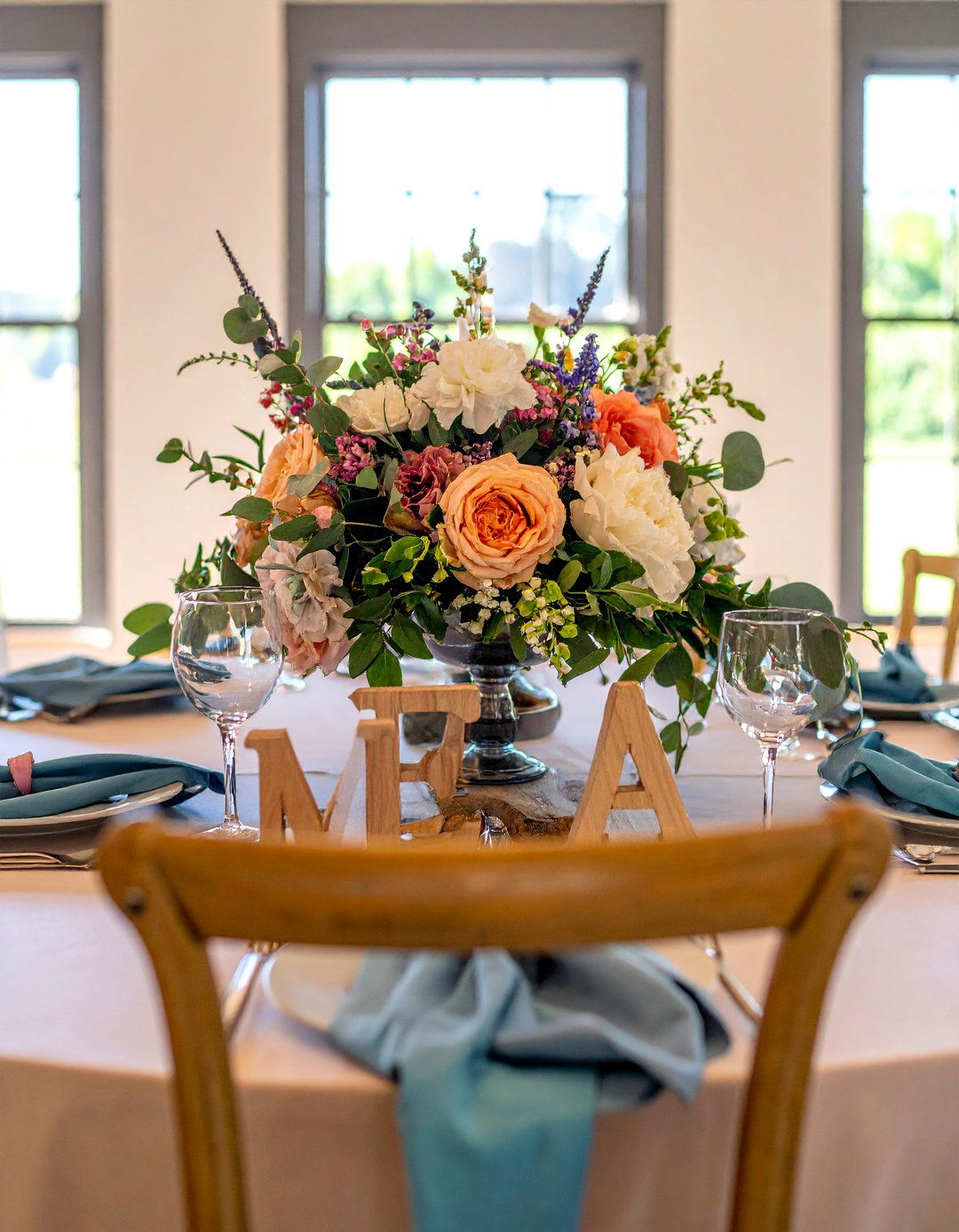 Monogrammed Accent Pieces - 30 Rehearsal Dinner Centerpiece Ideas for a Memorable Event