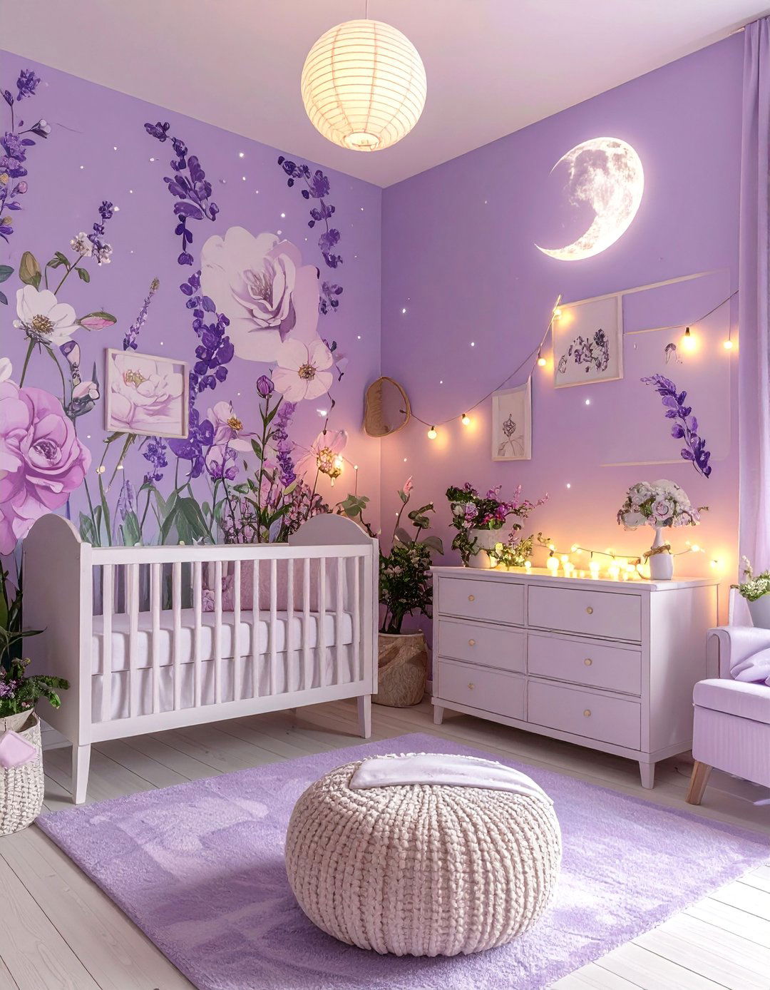 Moonlit Garden Escape - 20 Whimsical Nursery Ideas for a Magical Baby Room