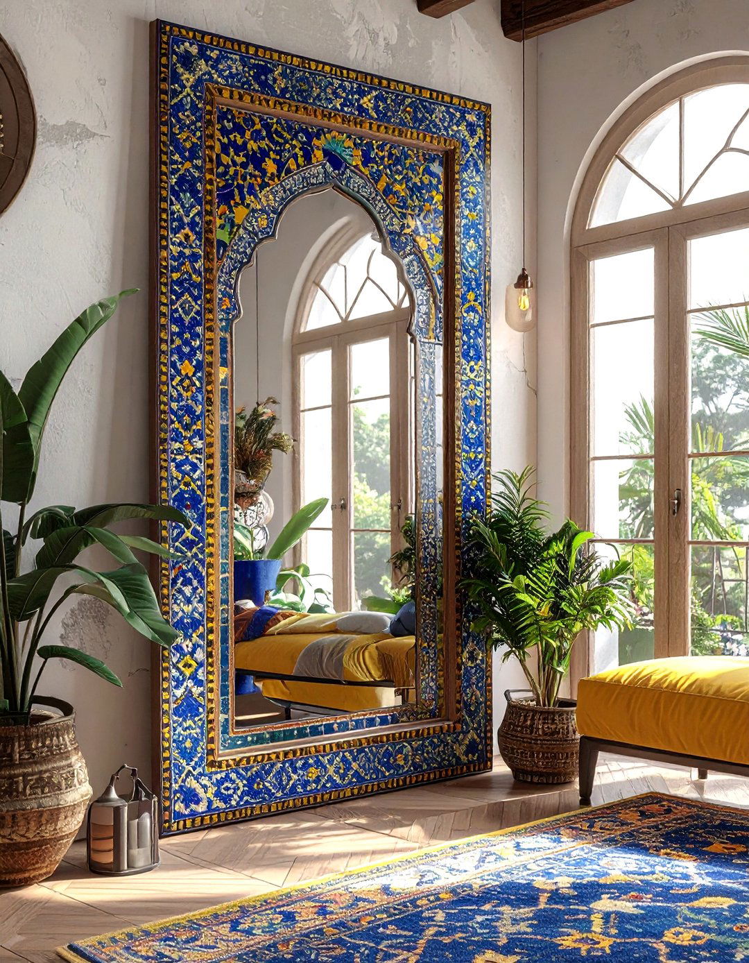 Moroccan Tile Mosaic Mirror - 20 Mosaic Mirror Ideas for Unique Home Decor