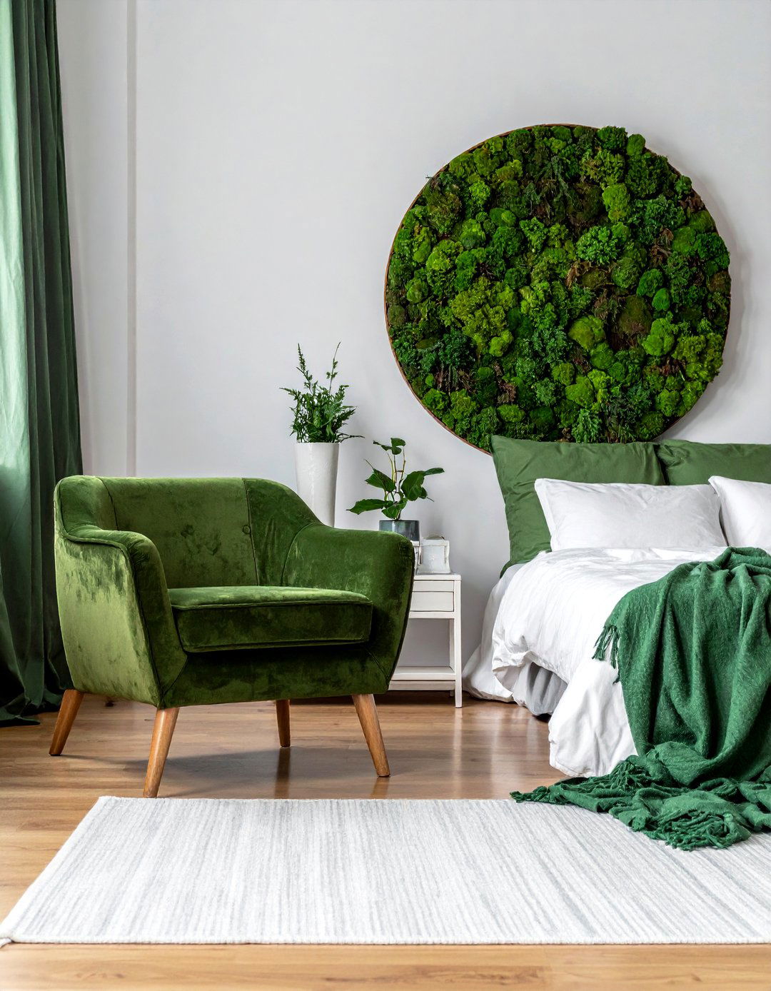 Moss Inspired Textures and Decor - 20 Forest-Themed Bedroom Ideas for a Nature-Inspired Retreat