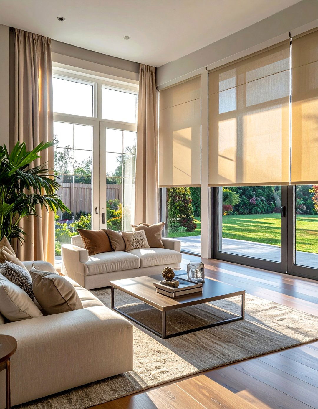 Motorized Vertical Blinds - 20 Window Treatments for French Doors to Add Style