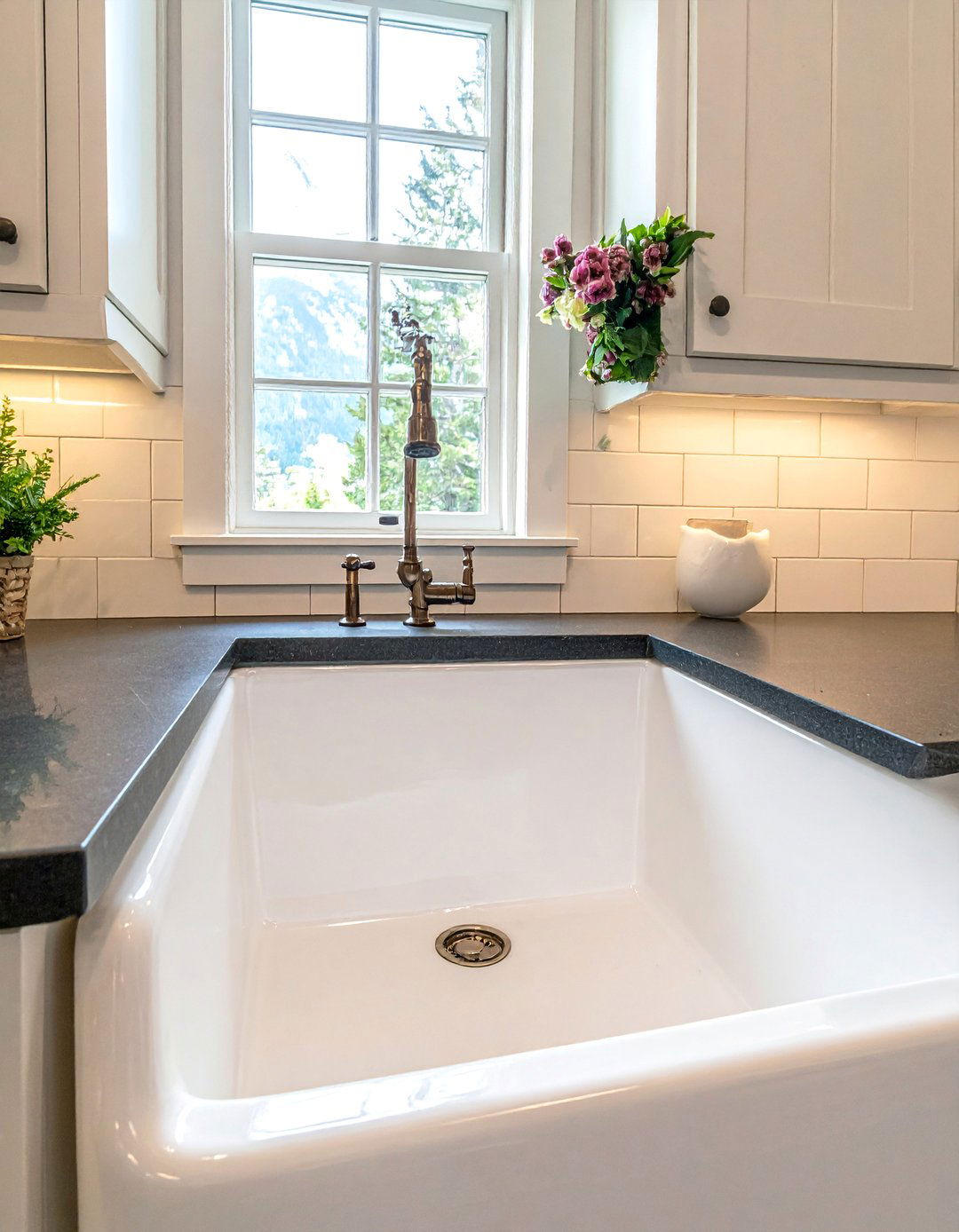 Mountain House Kitchen Featuring an Apron Front Sink - 20 Mountain House Kitchen Ideas for a Rustic and Inviting Space