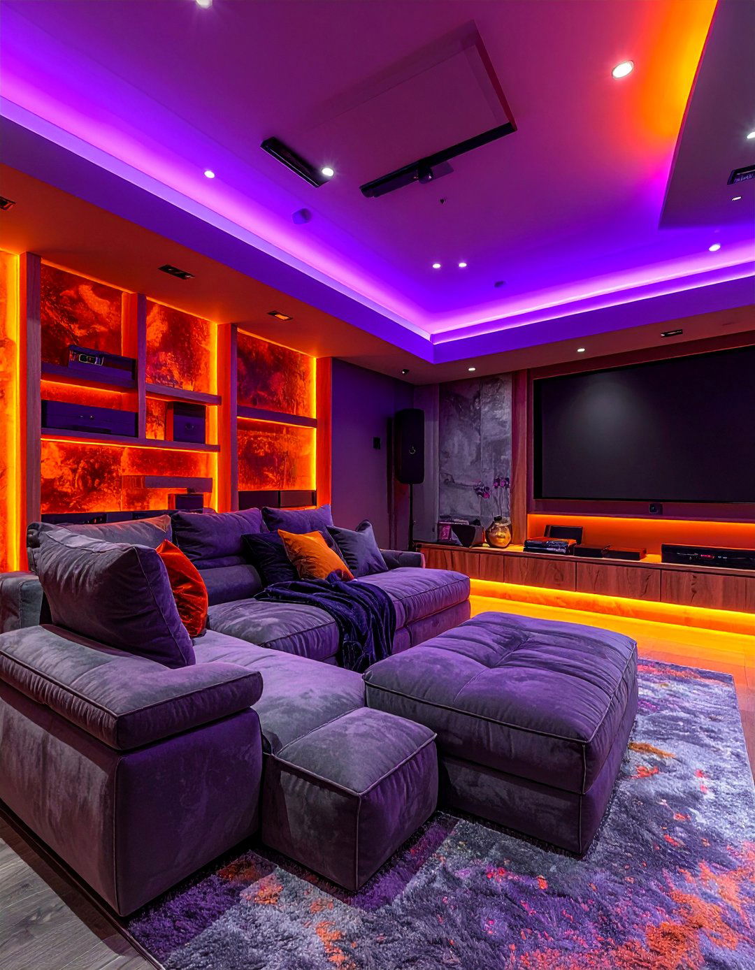 Multi Functional Family Theater - 25 Basement Home Theater Ideas for Movie Nights