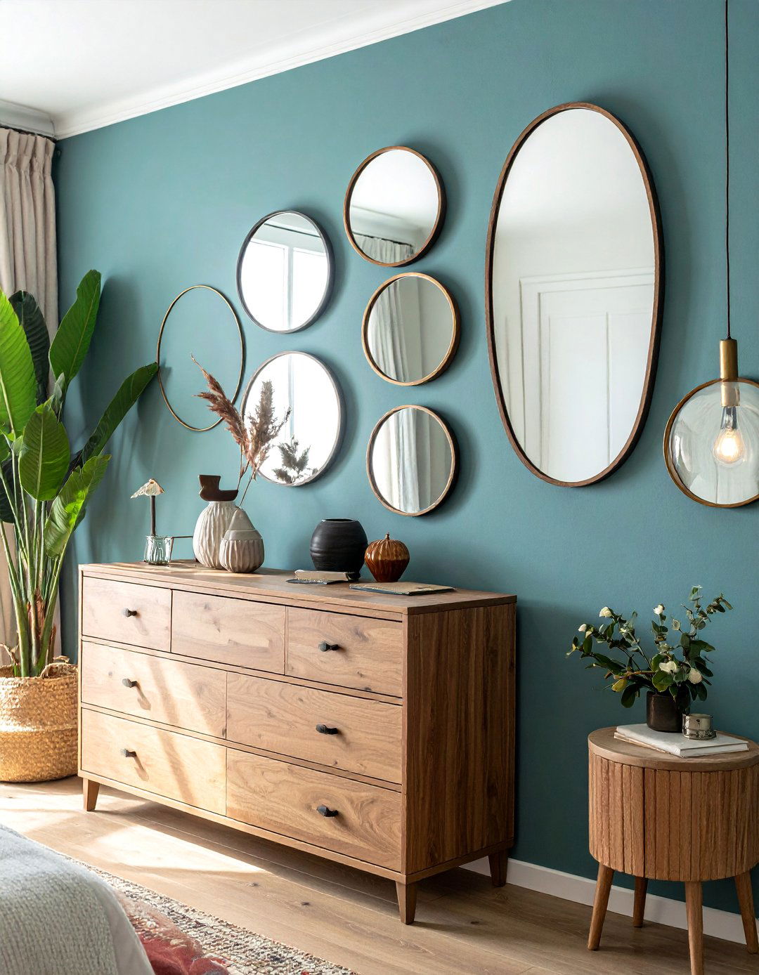 Multiple Mirror Gallery Wall - 20 Mirror Over Dresser Ideas to Elevate Your Bedroom