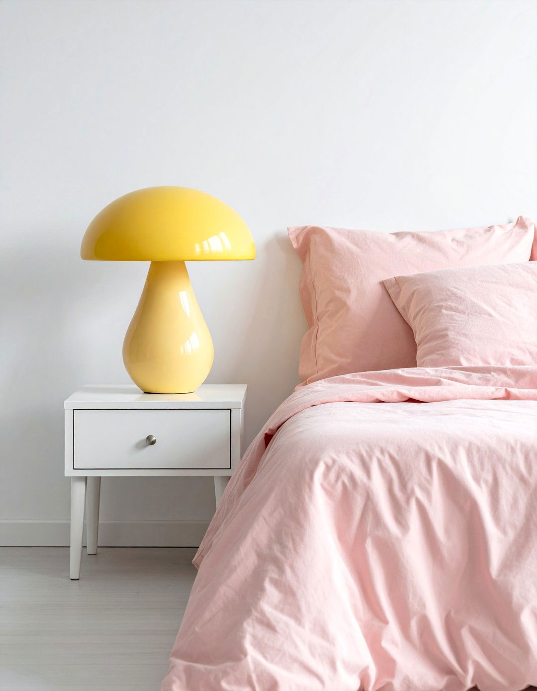 Mushroom Shaped Accent Lamp - 25 Danish Pastel Room Ideas for a Soft, Minimalist Aesthetic