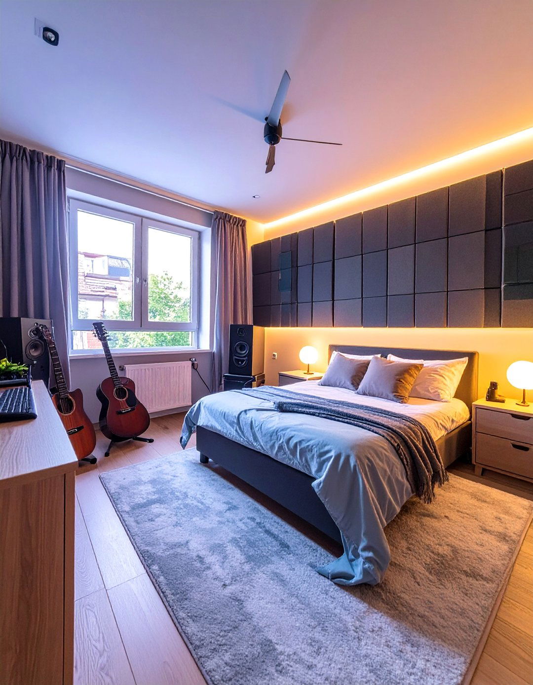 Music Studio Sanctuary - 40 Teenage Boy Bedroom Ideas for a Cool and Functional Space