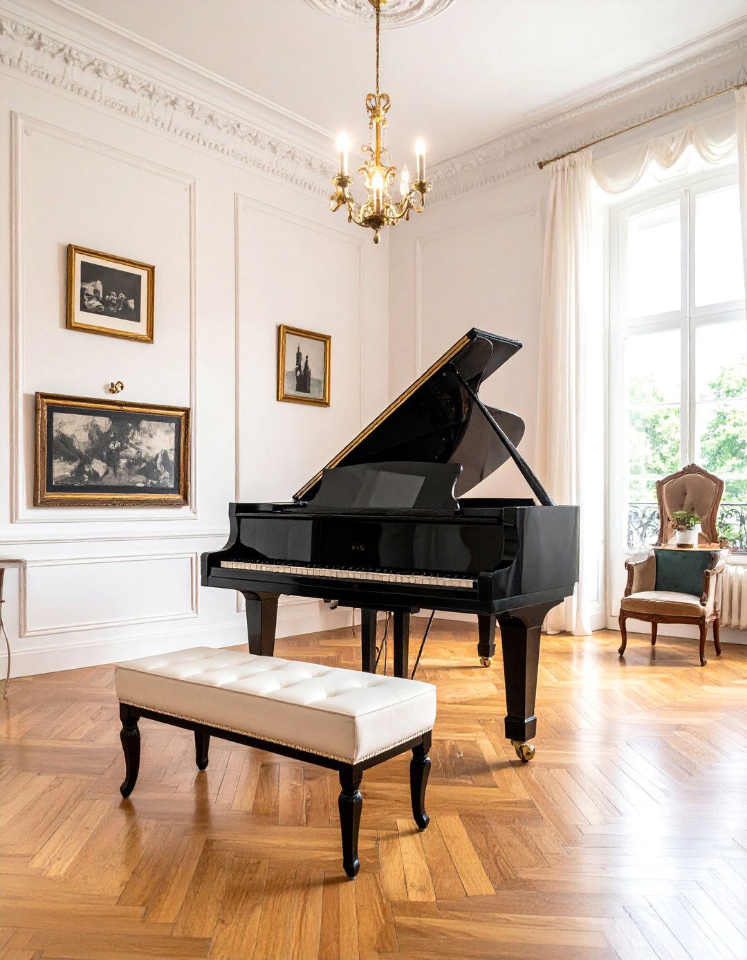 Musical Themed Parlor Room - 15 Parlor Room Ideas to Elevate Your Home's Elegance