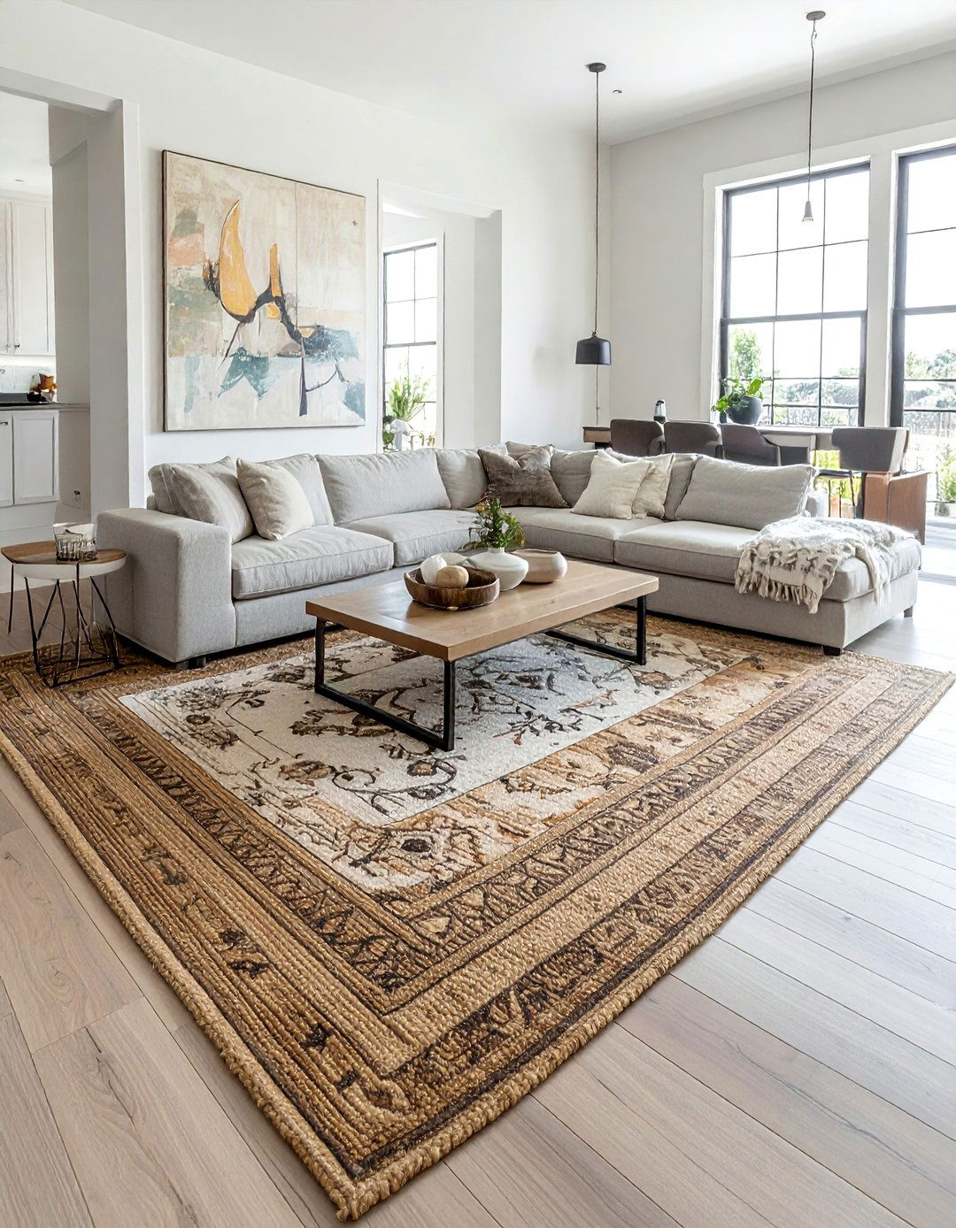 Natural Fiber Rugs to Ground the Space - 20 Nancy Meyers Interior Design Ideas for Cozy Spaces