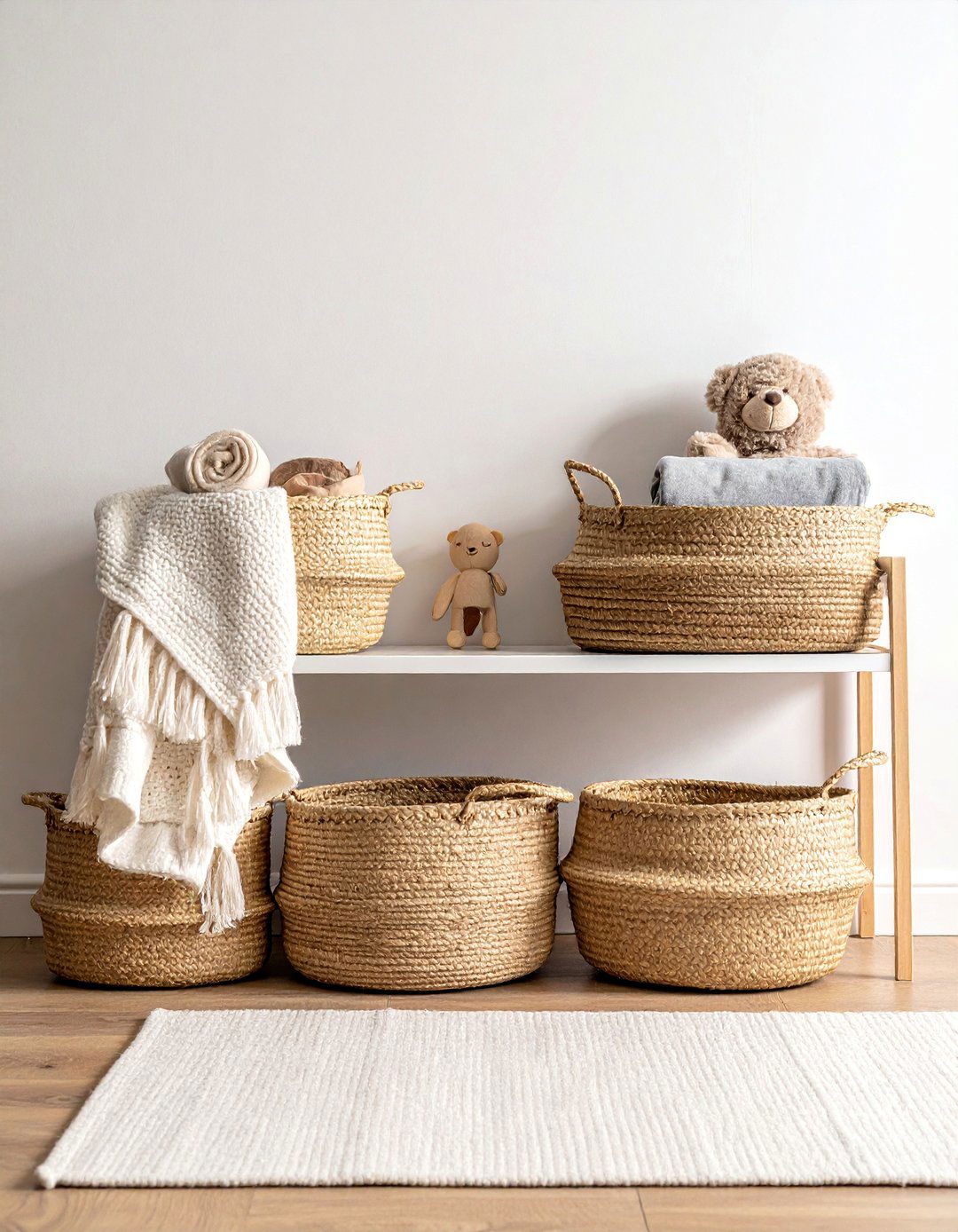 Natural Fiber Woven Baskets Woodland Nursery - 25 Woodland Nursery Ideas for a Cozy Baby Room