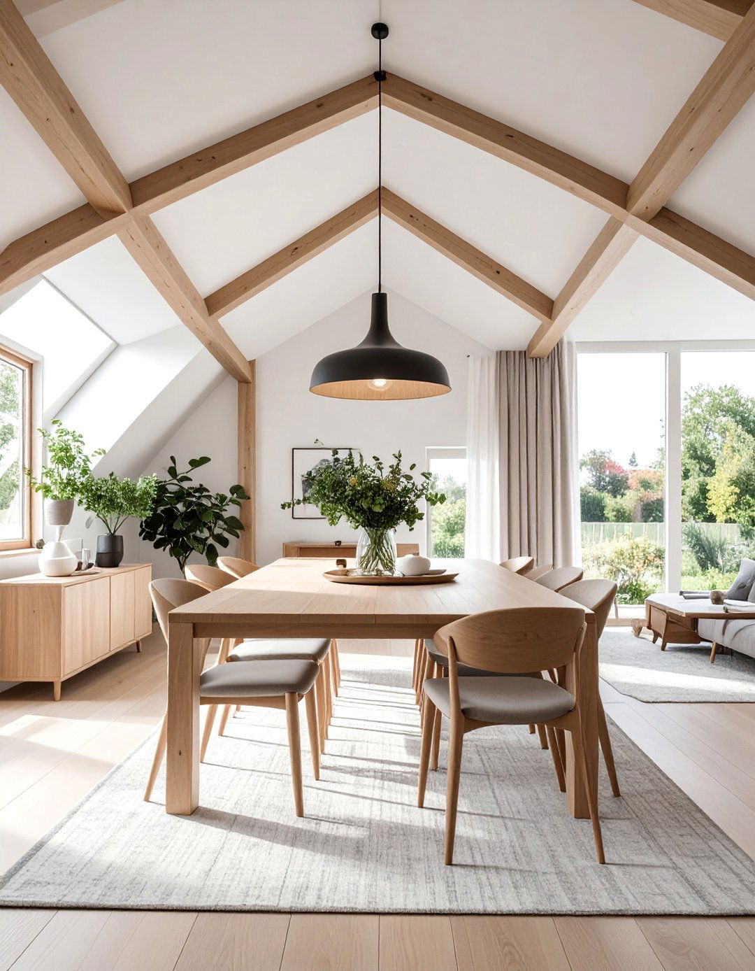 Natural Light Wood Vaulted Ceiling Beams - 20 Vaulted Ceiling With Beams Ideas for a Dramatic Look
