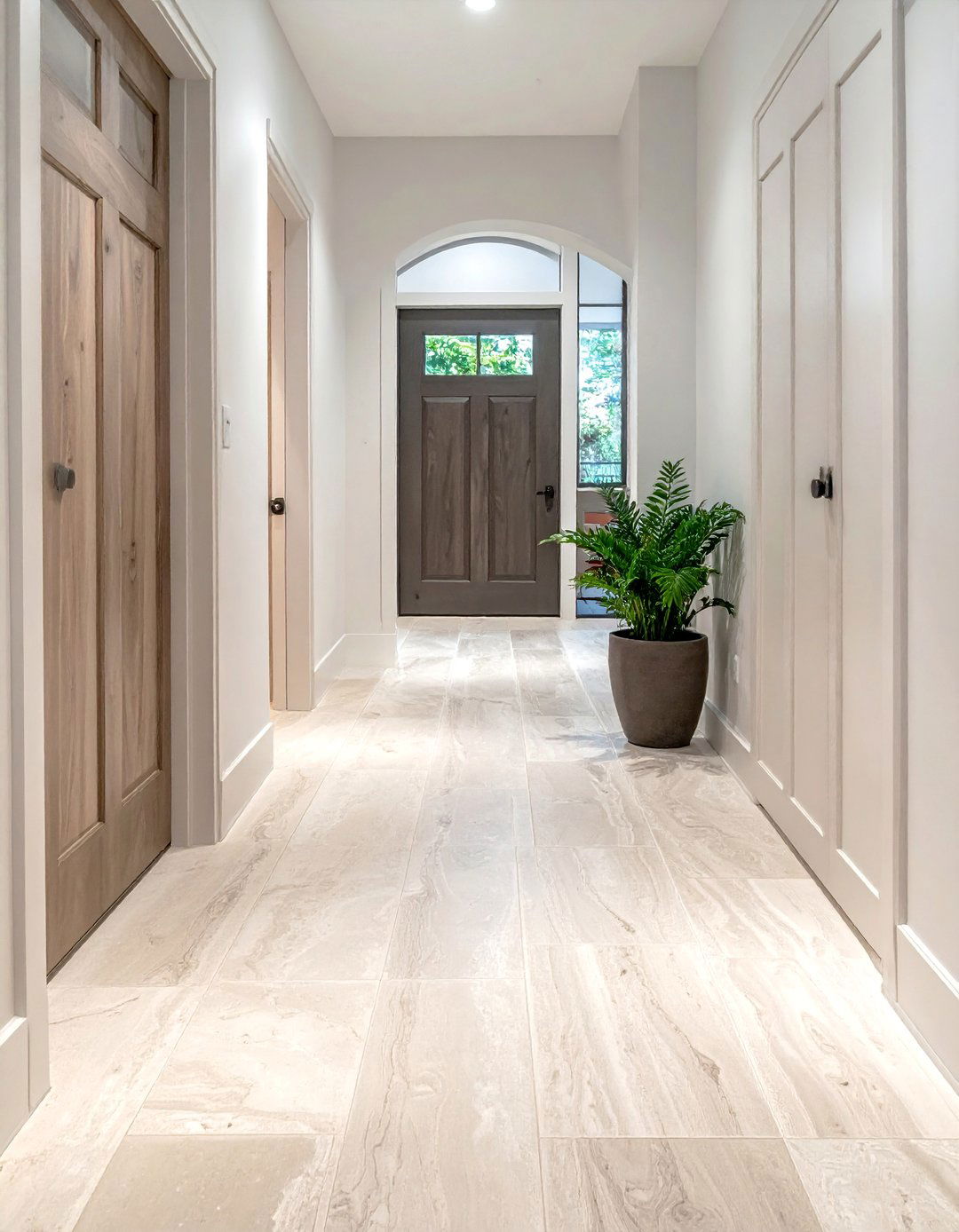 Natural Limestone Sophistication - 15 Mudroom Floor Ideas for a Functional Entryway