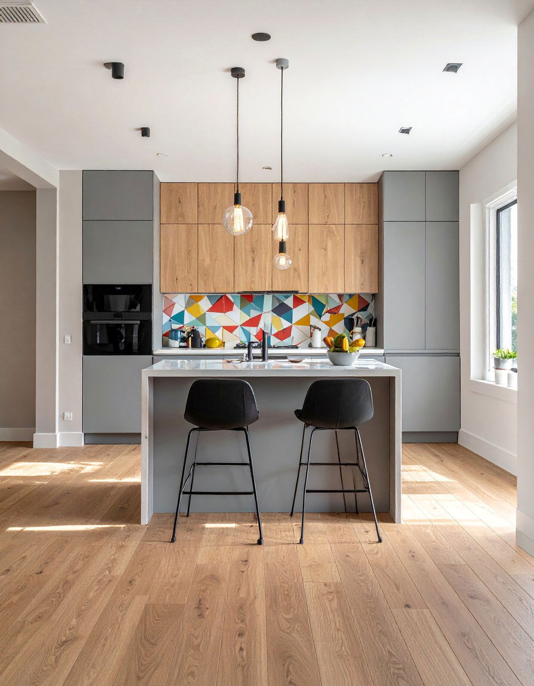 Natural Maple Wood Floors for a Bright Contemporary Kitchen - 15 Kitchens With Wood Floors for a Warm and Inviting Look