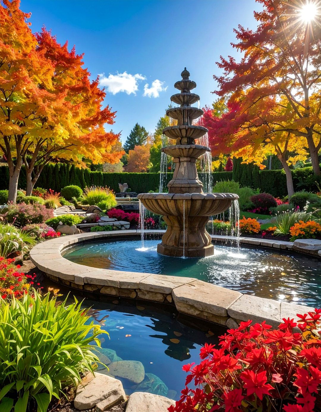 Natural Stone Fountains - 40 Stone Landscaping Ideas for a Beautiful Outdoor Space
