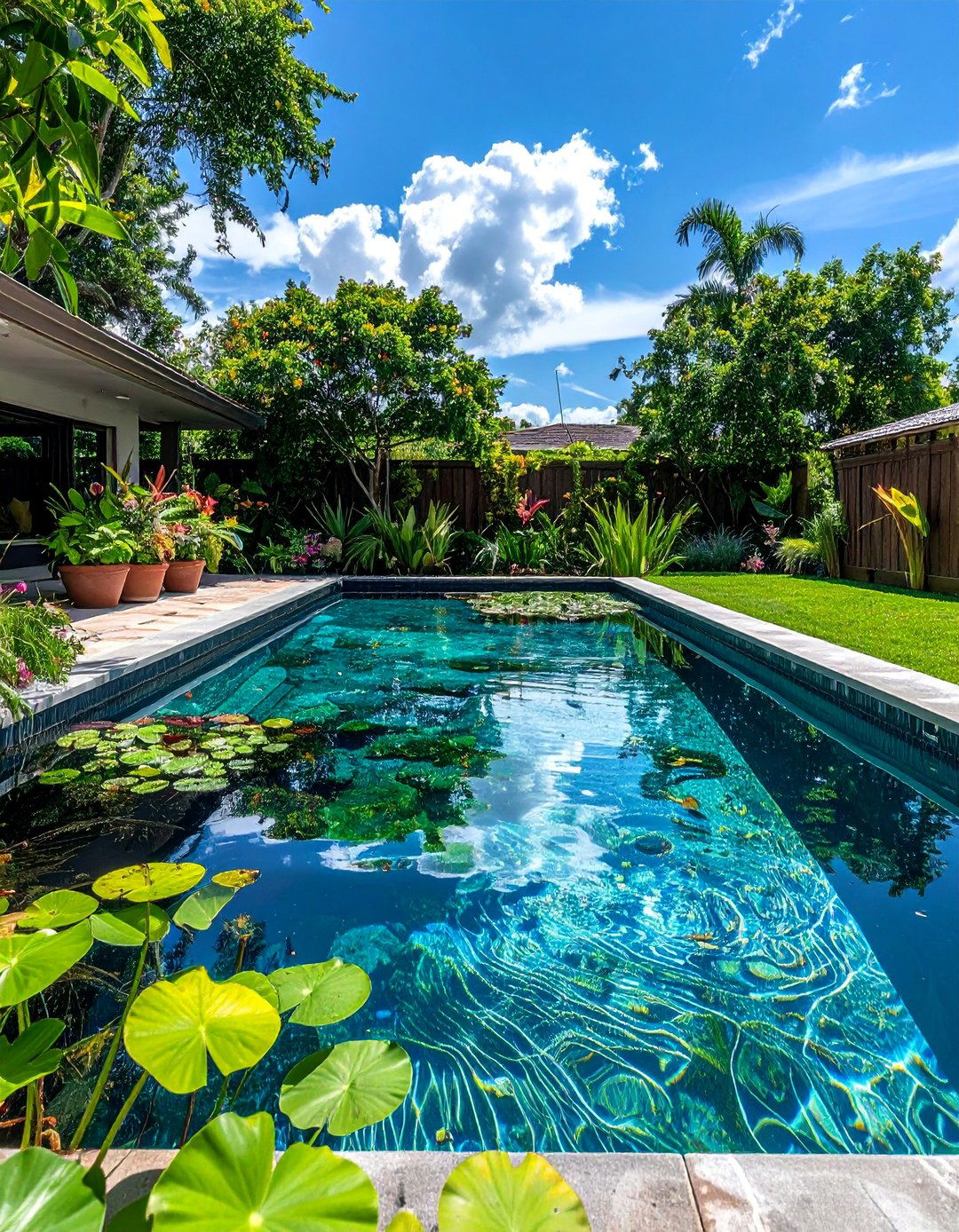 Natural Swimming Pool Gardens - 15 Water Garden Ideas to Enhance Your Outdoor Space