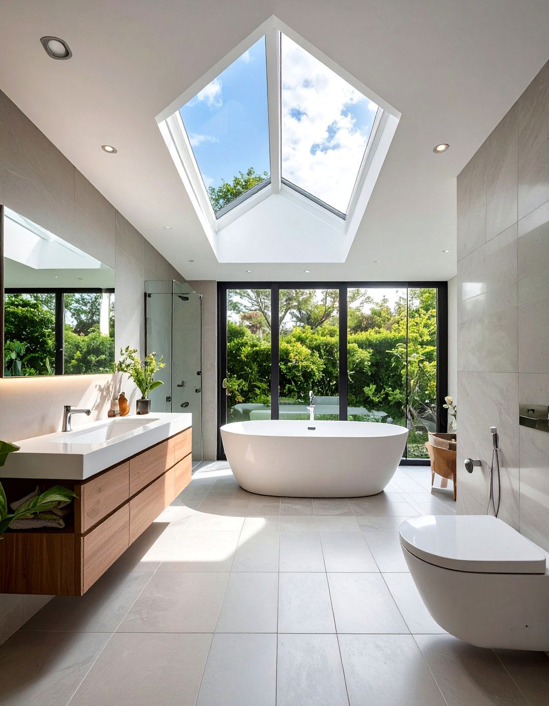 Natural Ventilation Systems - 30 Open Concept Bathroom Ideas for Modern Homes