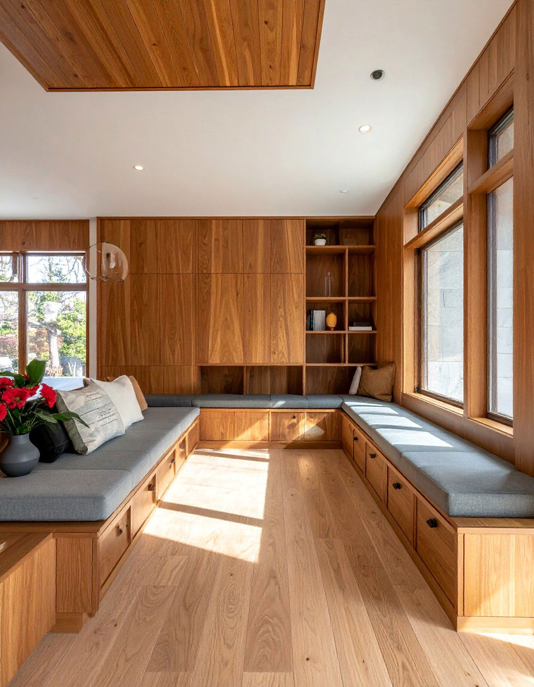 Natural Wood Built In Cabinetry and Storage - 15 Prairie-style Interior Design Ideas for a Serene Home