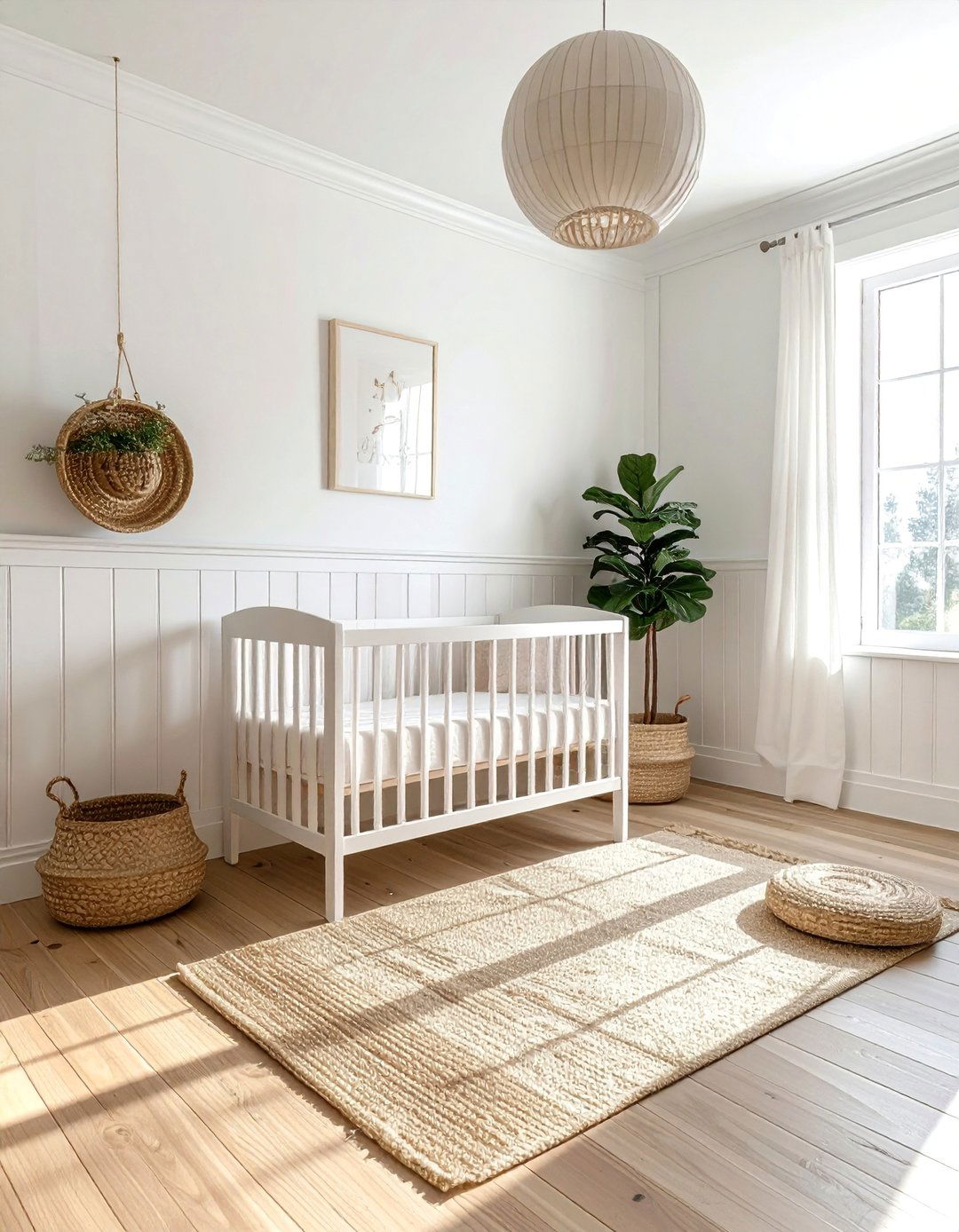 Natural Wood Wainscoting Nursery - 15 Wainscoting Nursery Ideas for a Classic Look