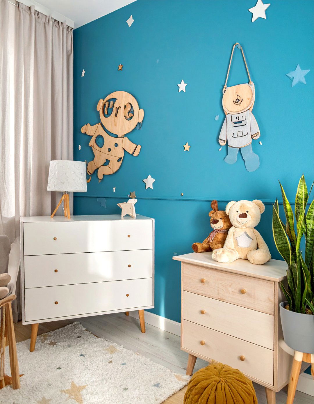 Nursery with a Personalized Astronaut Name Sign - 20 Space-themed Nursery Ideas for a Galactic Adventure